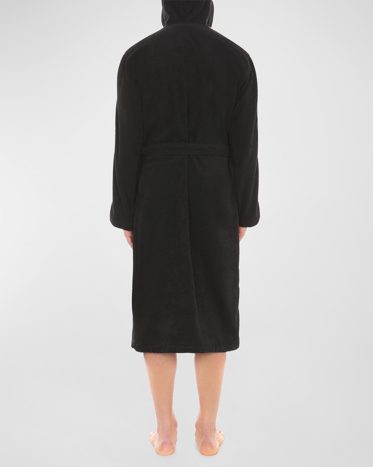 Men's Hooded Logo-Tape Robe - 2