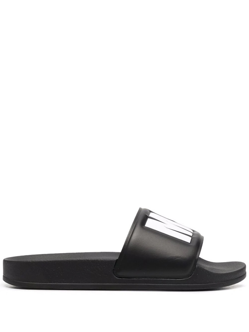 MSGM logo-embossed rubber slides outlook