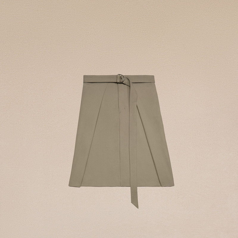 AMI Paris A Line Skirt With Floating Panels outlook