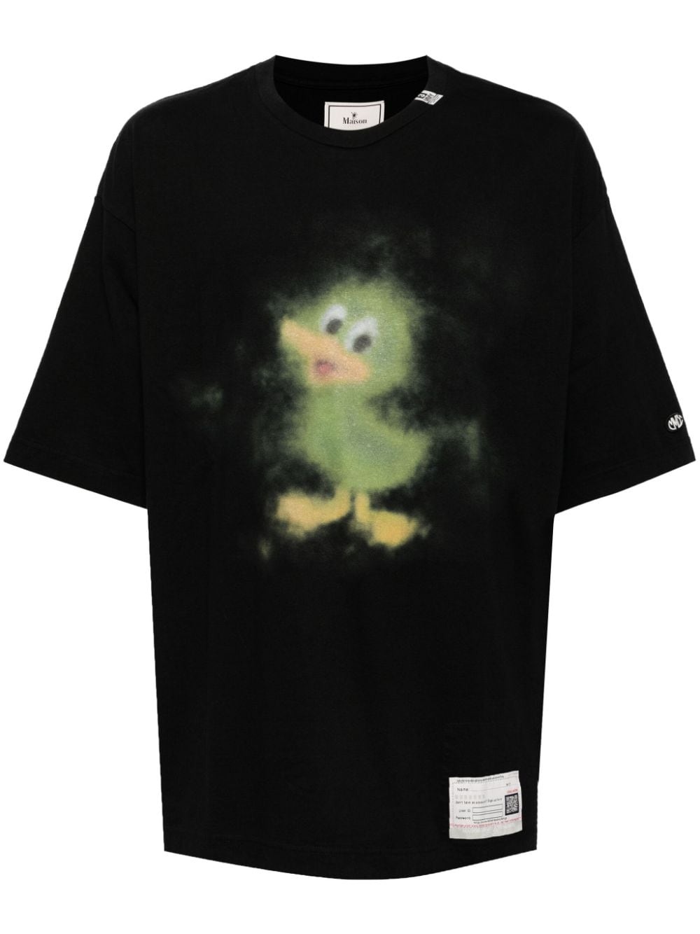 Duck-print cotton T-shirt - 1