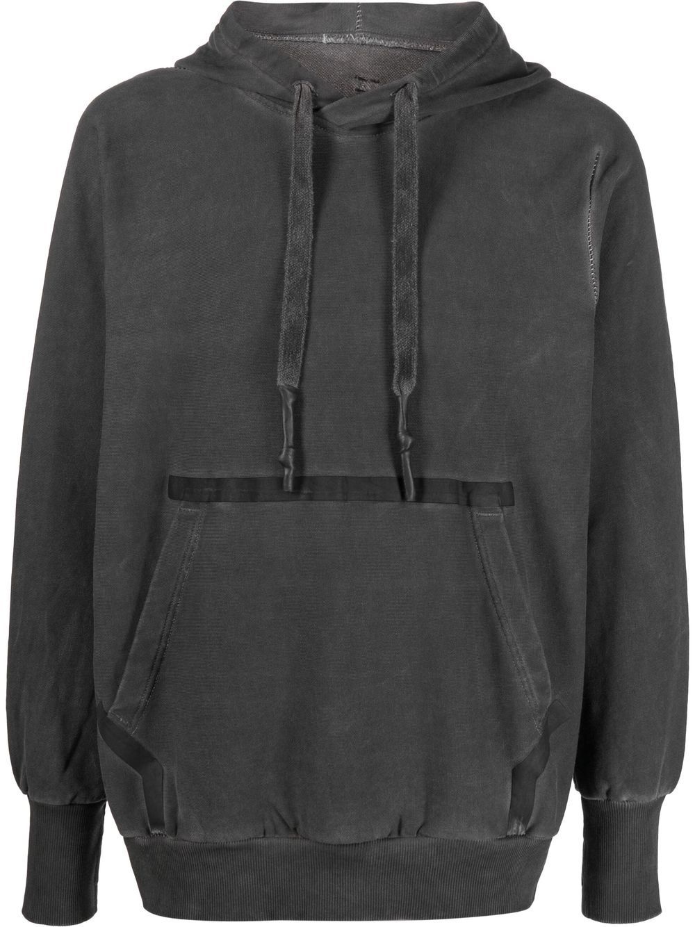 drawstring organic-cotton hoodie - 1