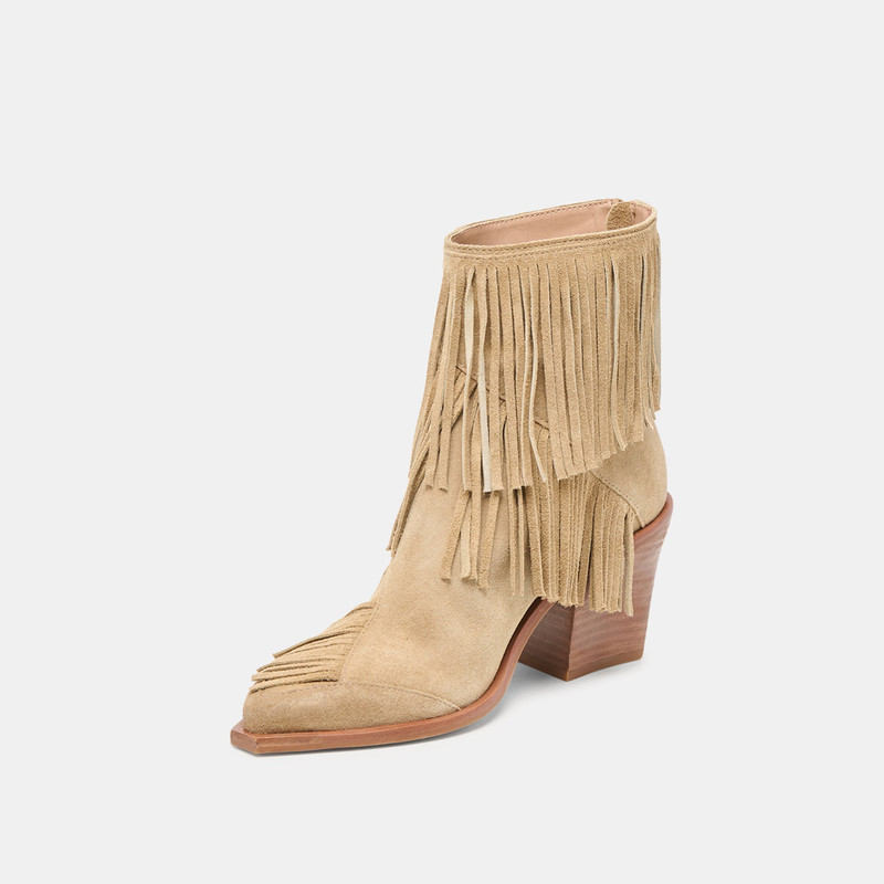 TOREY BOOTIES DK TAUPE SUEDE 6