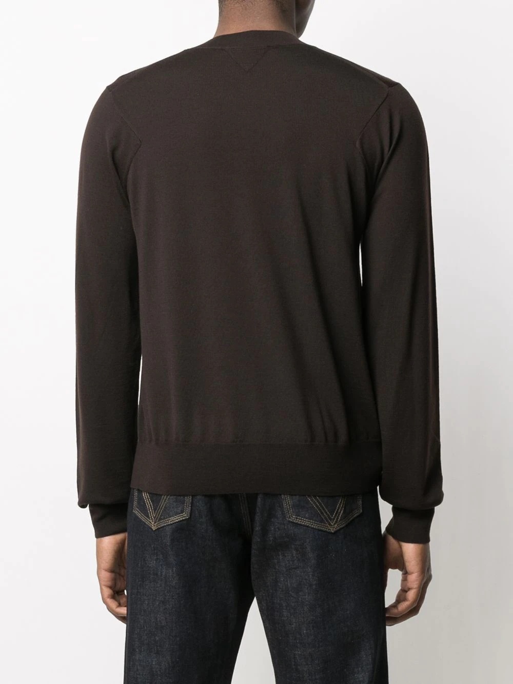 crew neck wool jumper - 4