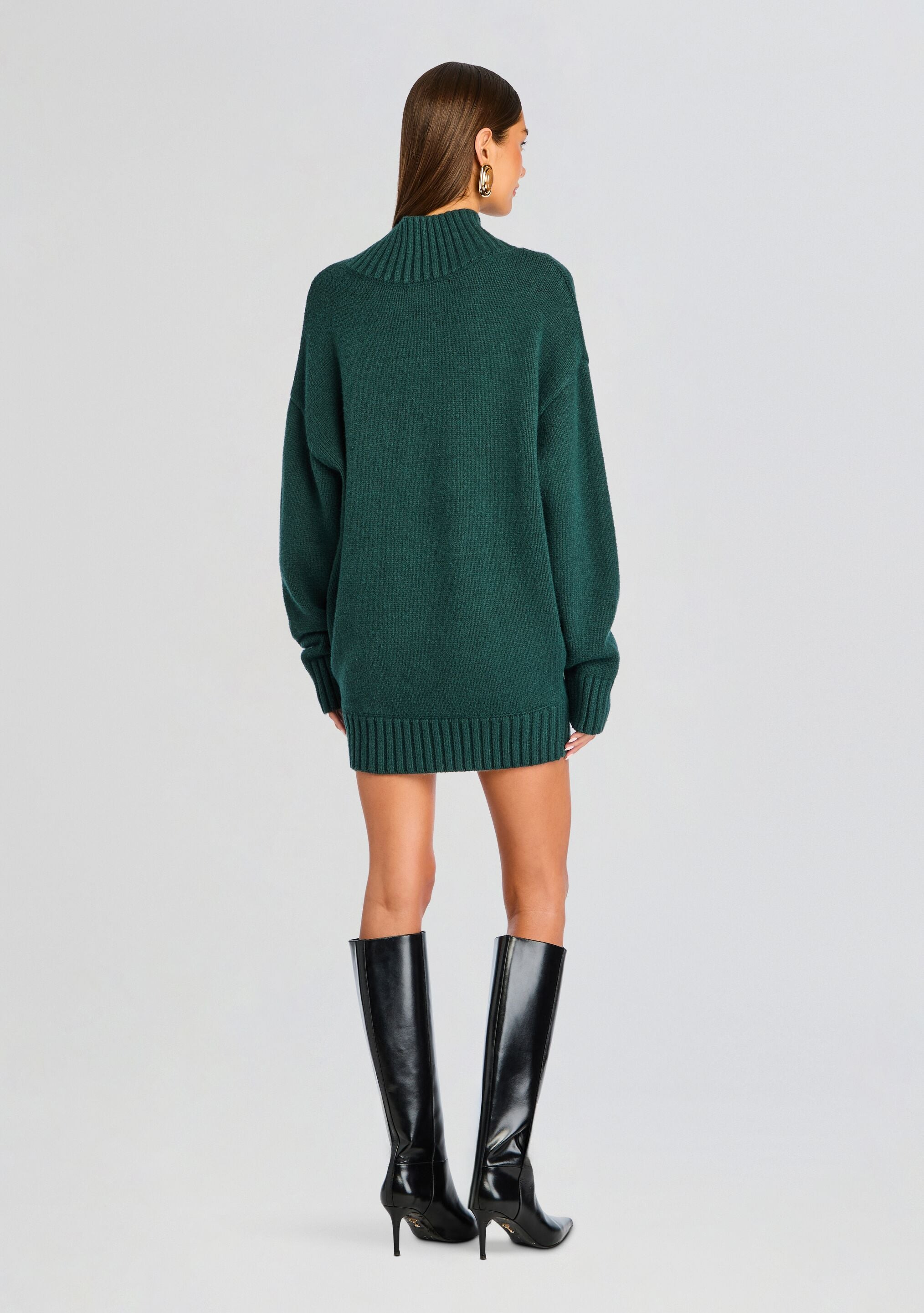 DESSA CHUNKY KNIT SWEATER DRESS - 4