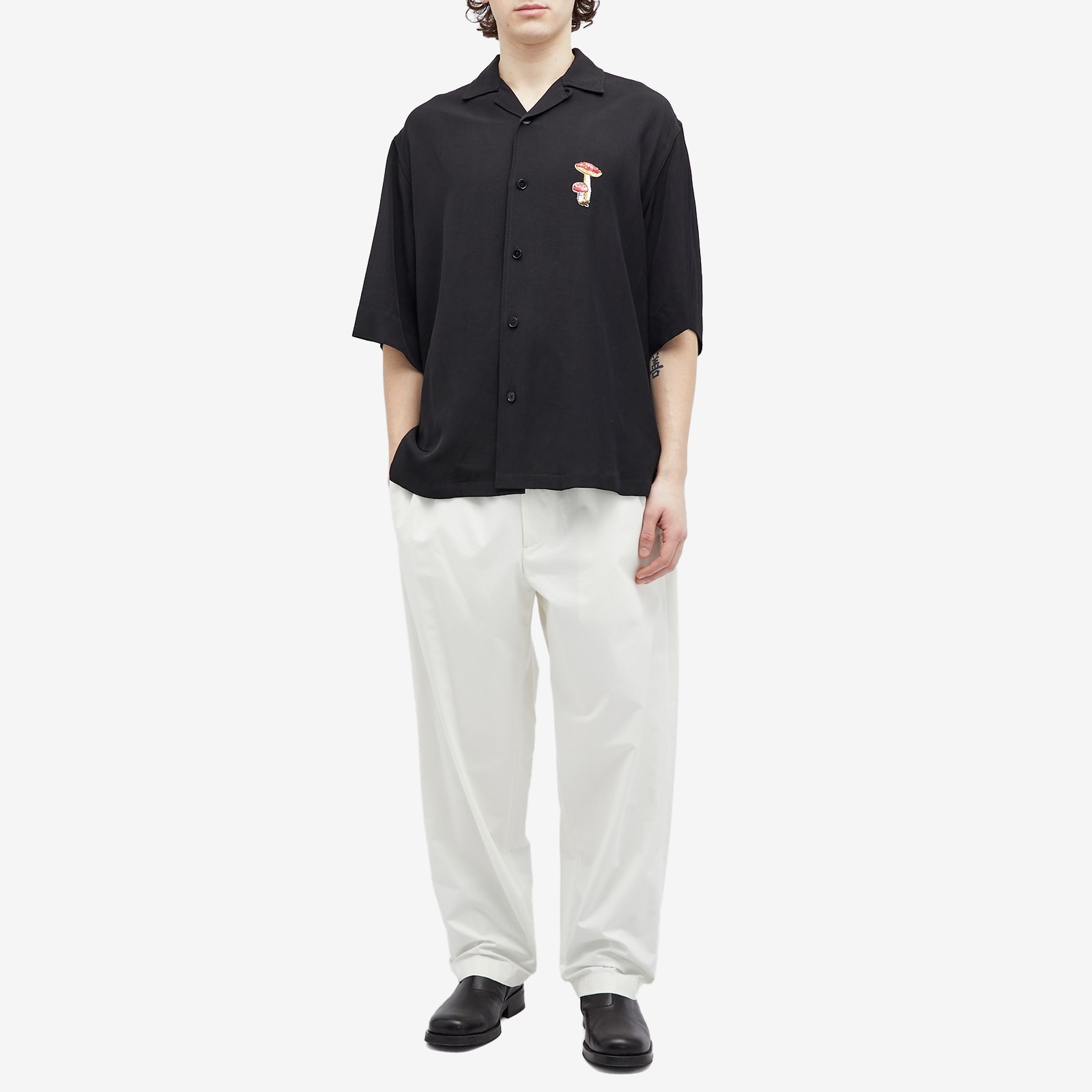 Jil Sander Plus Short Sleeve Mushroom Vacation Shirt - 4