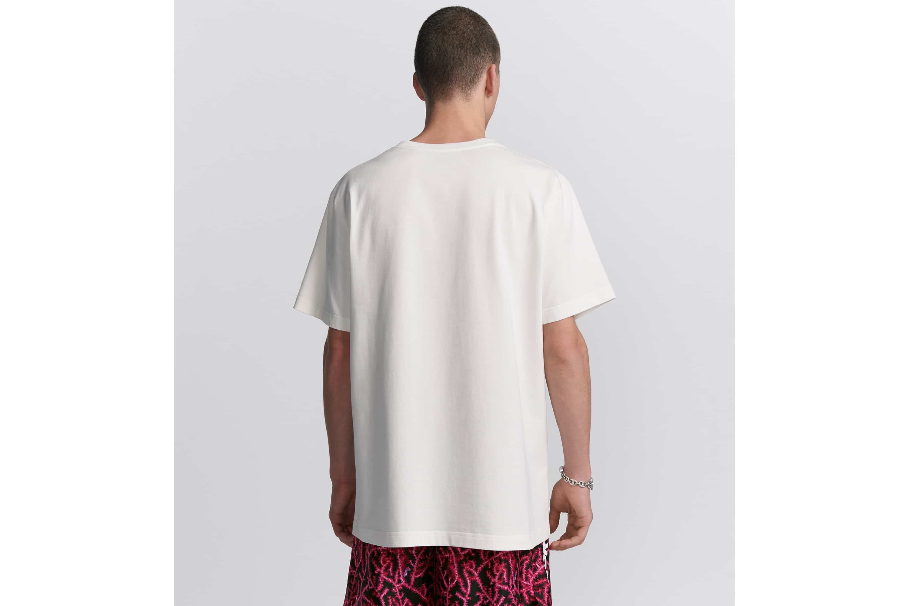 Dior Italic Coral Relaxed-Fit T-Shirt - 4