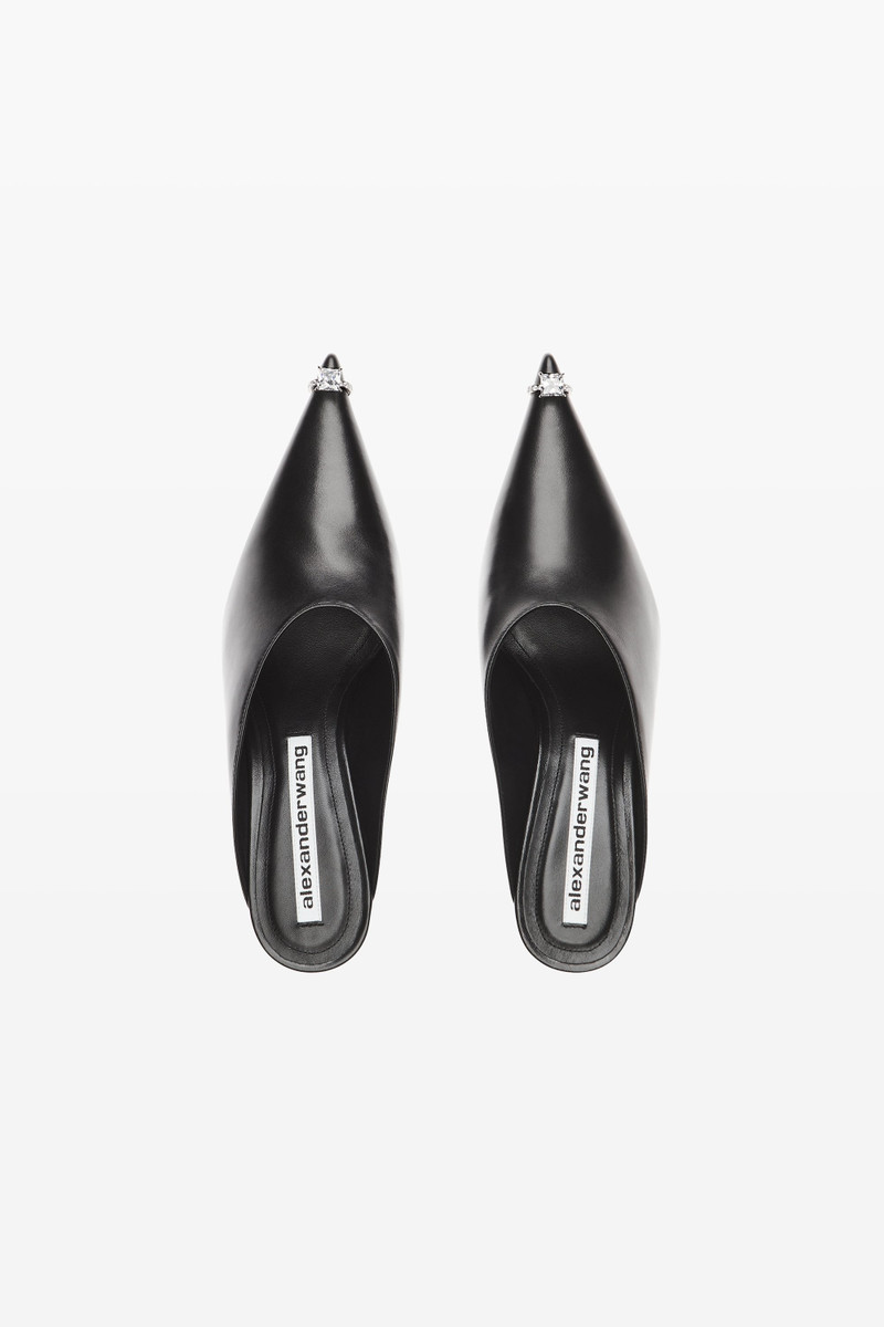 Alexander Wang Akilita Ring Mule in leather 65mm outlook