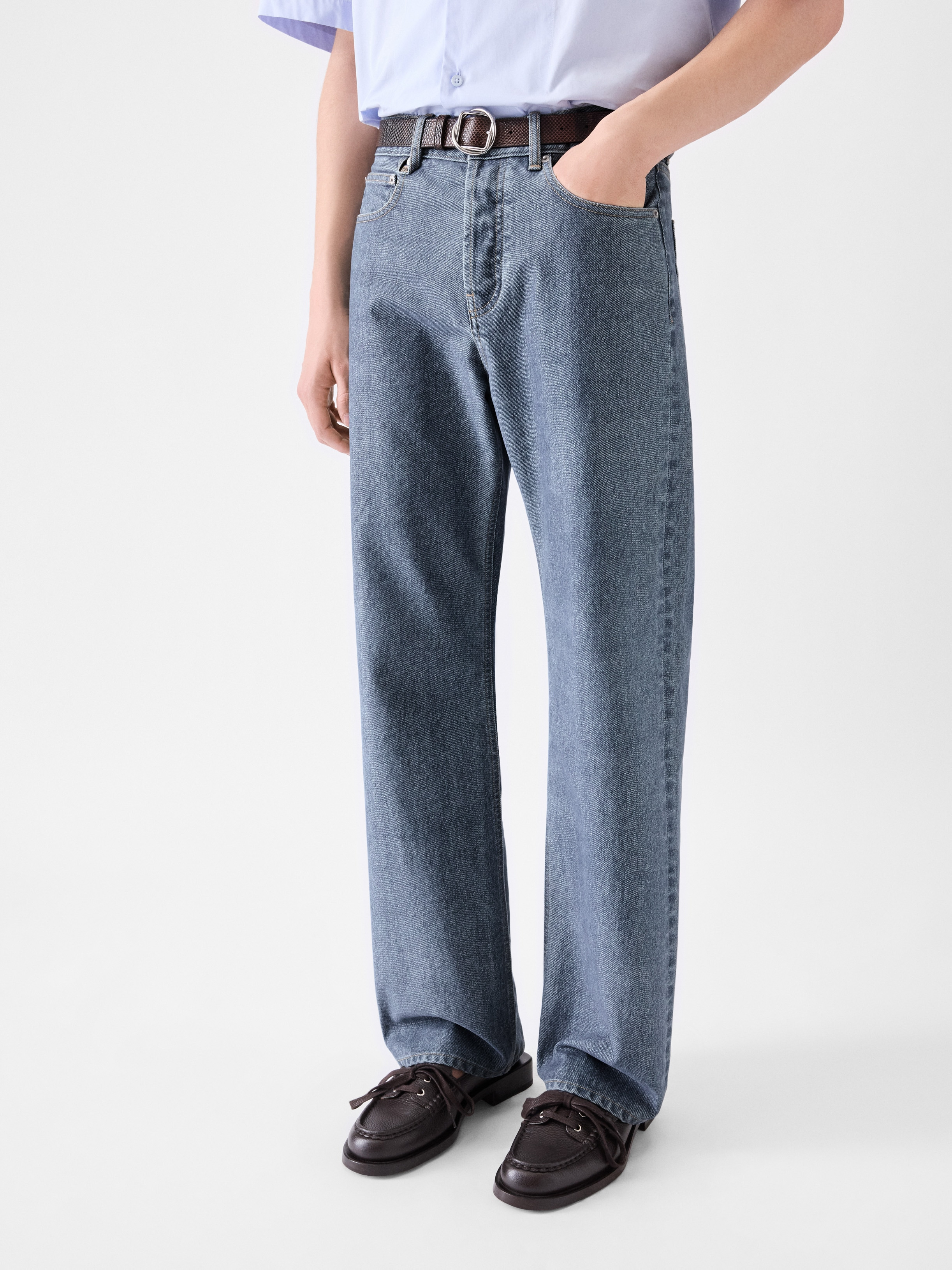 The straight de-Nîmes denim pants - 3