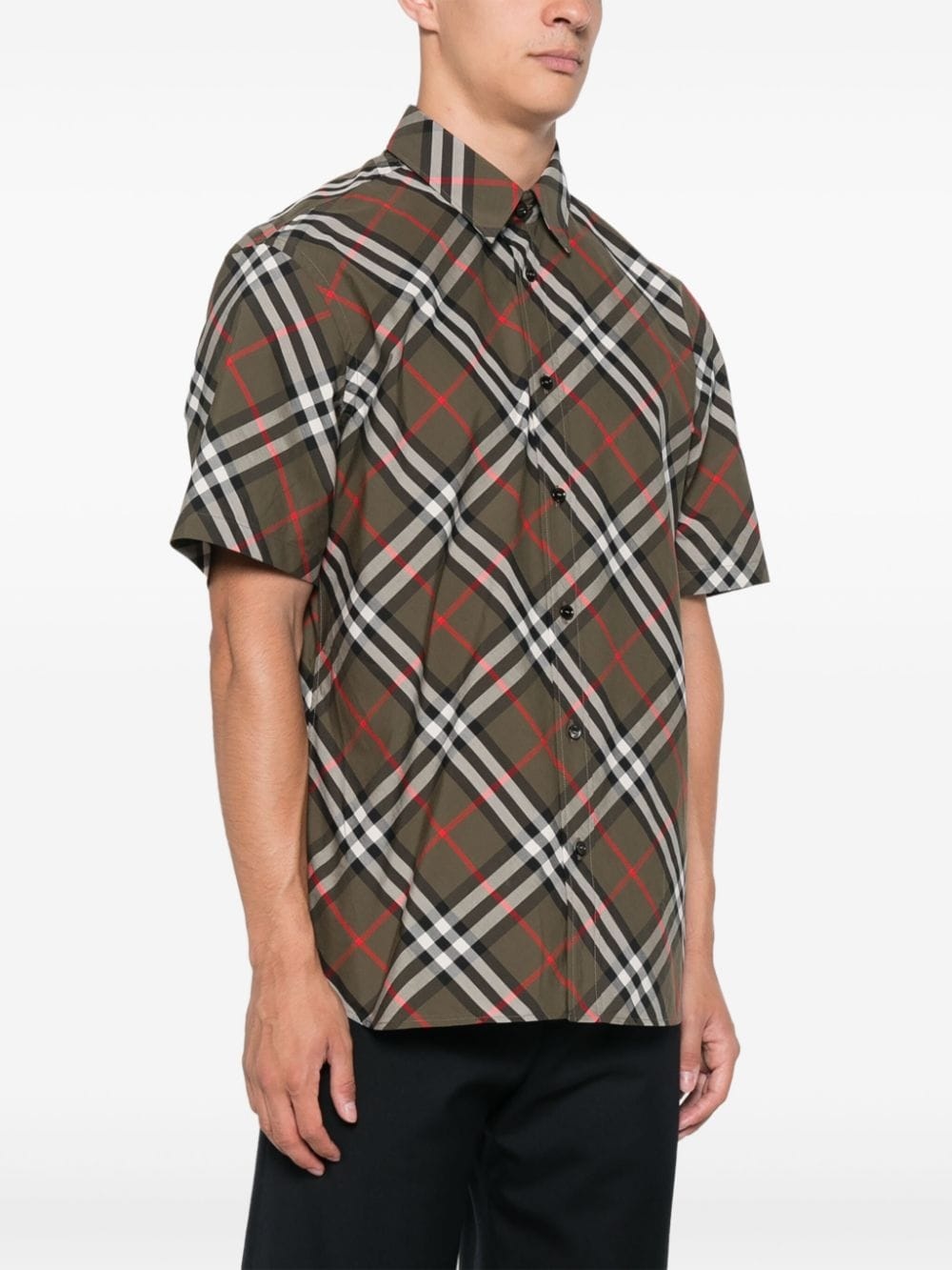 check-pattern shirt - 3