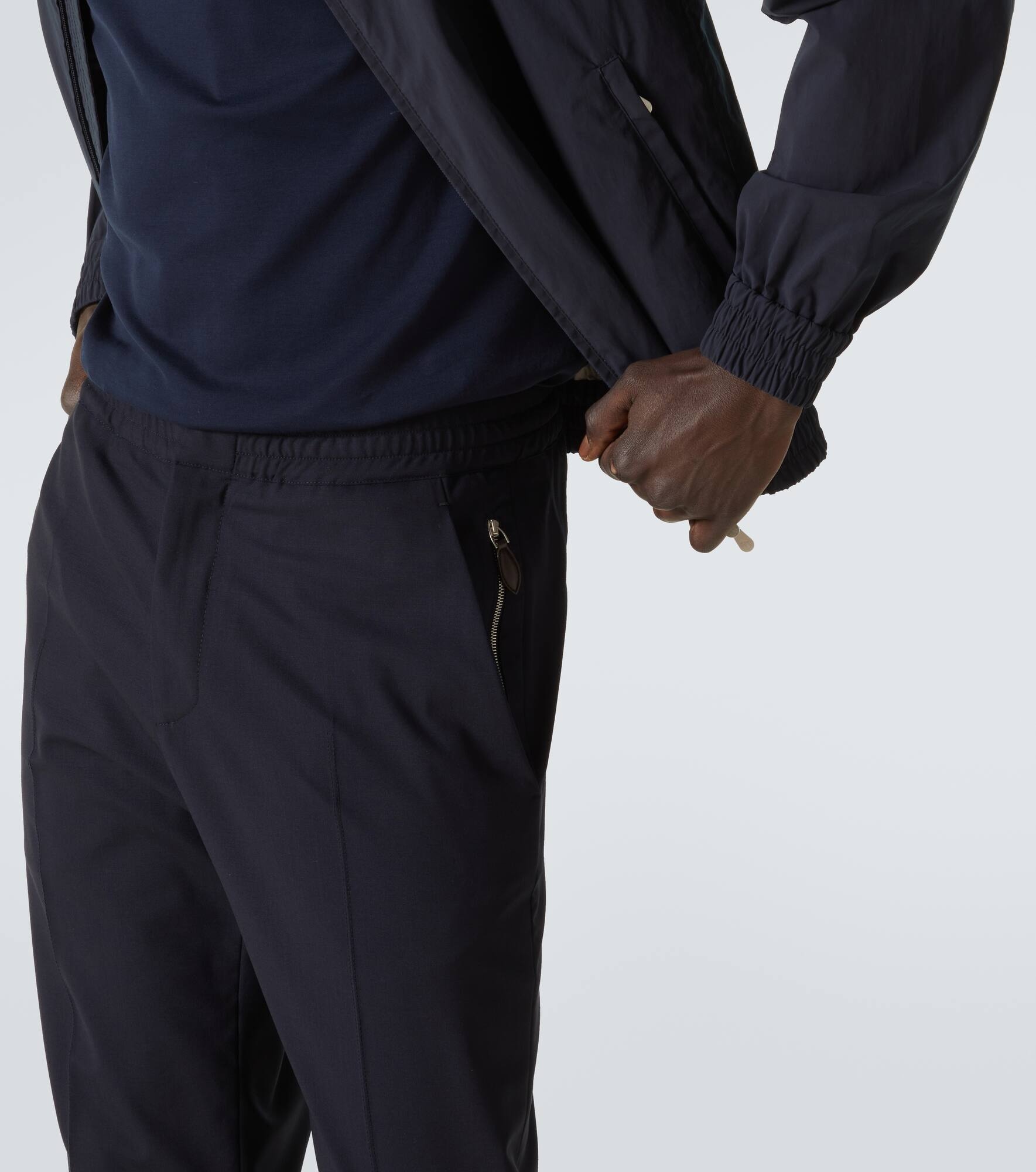 Wool-blend sweatpants - 5