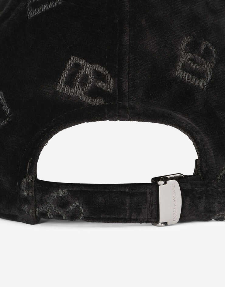 Velvet baseball cap with jacquard DG logo - 4