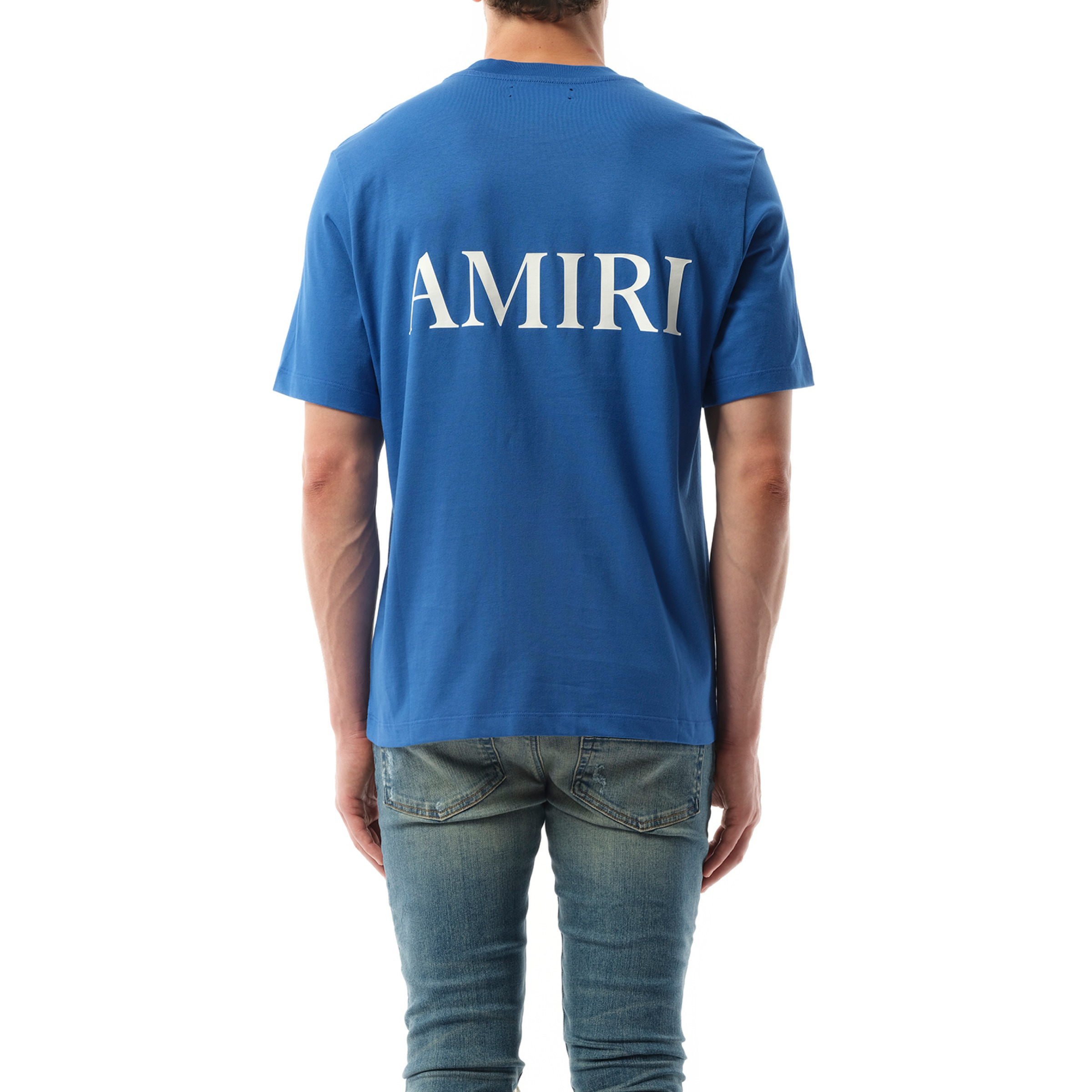AMIRI MA Core Logo T-Shirt in Blue | marais | REVERSIBLE