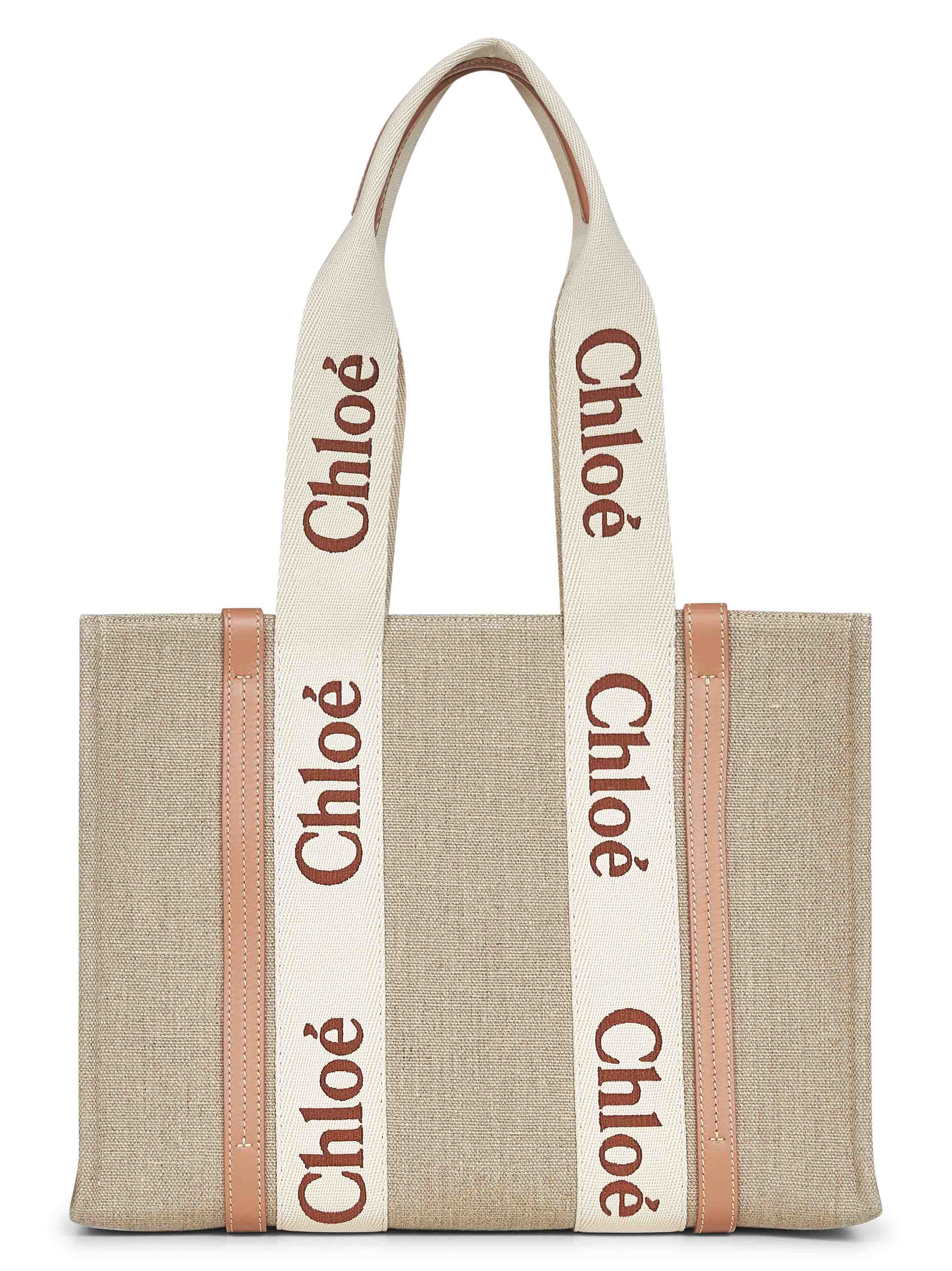 Beige Woody tote bag - 3