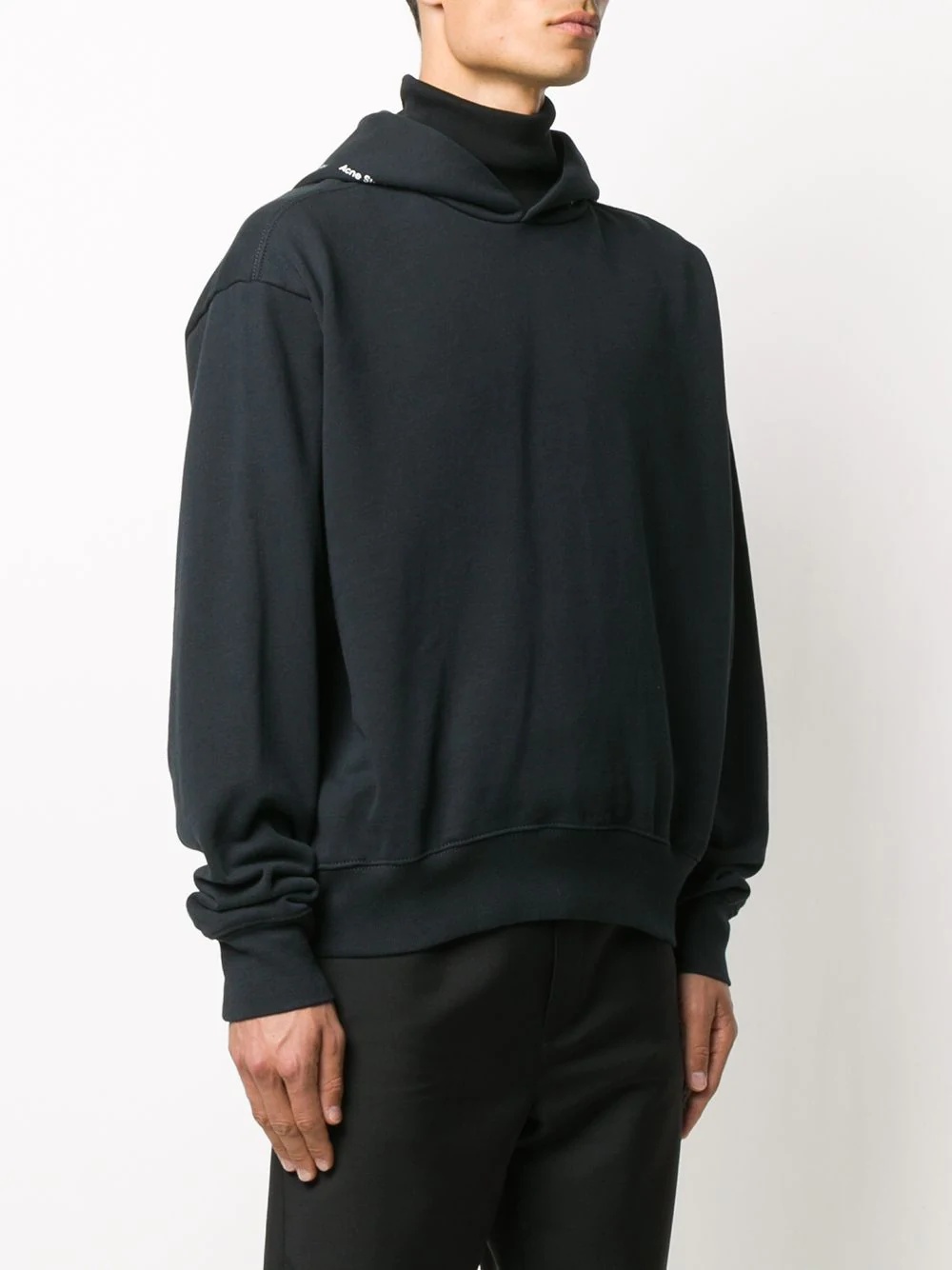 logo print hooded sweatshirt - 4