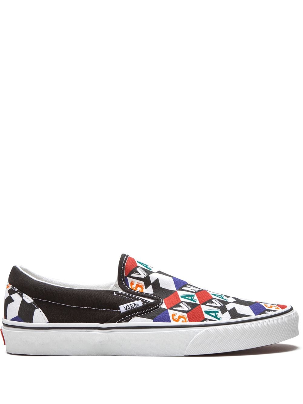 Checker Cube slip-on sneakers - 1