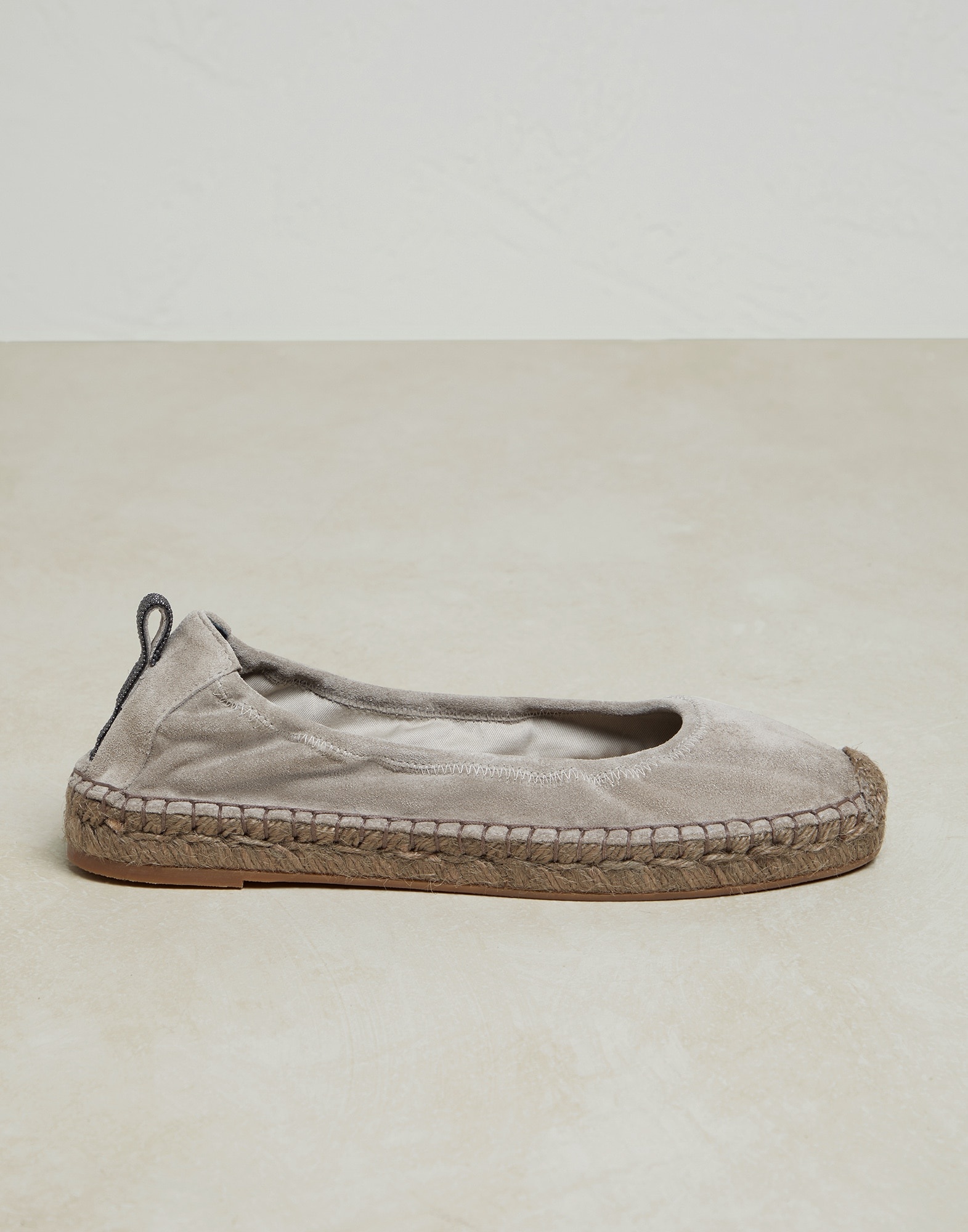 Suede espadrilles with precious detail - 1