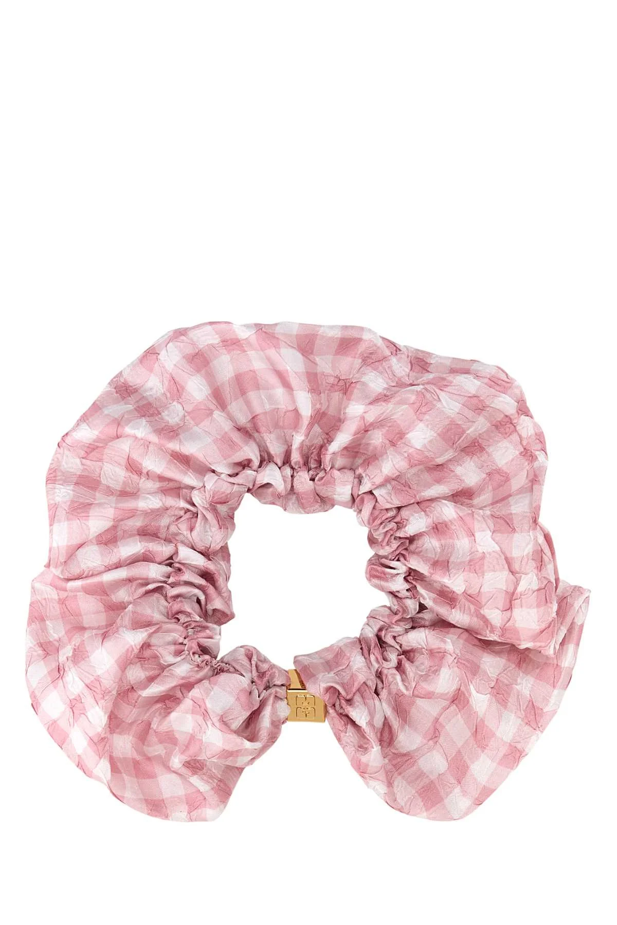 Ganni Women Embroidered Polyester Scrunchie - 1