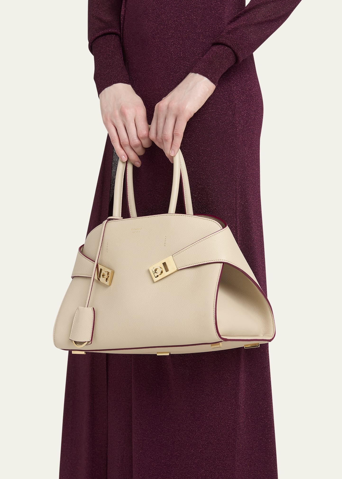 Hug Grainy Leather Crossbody Bag - 2