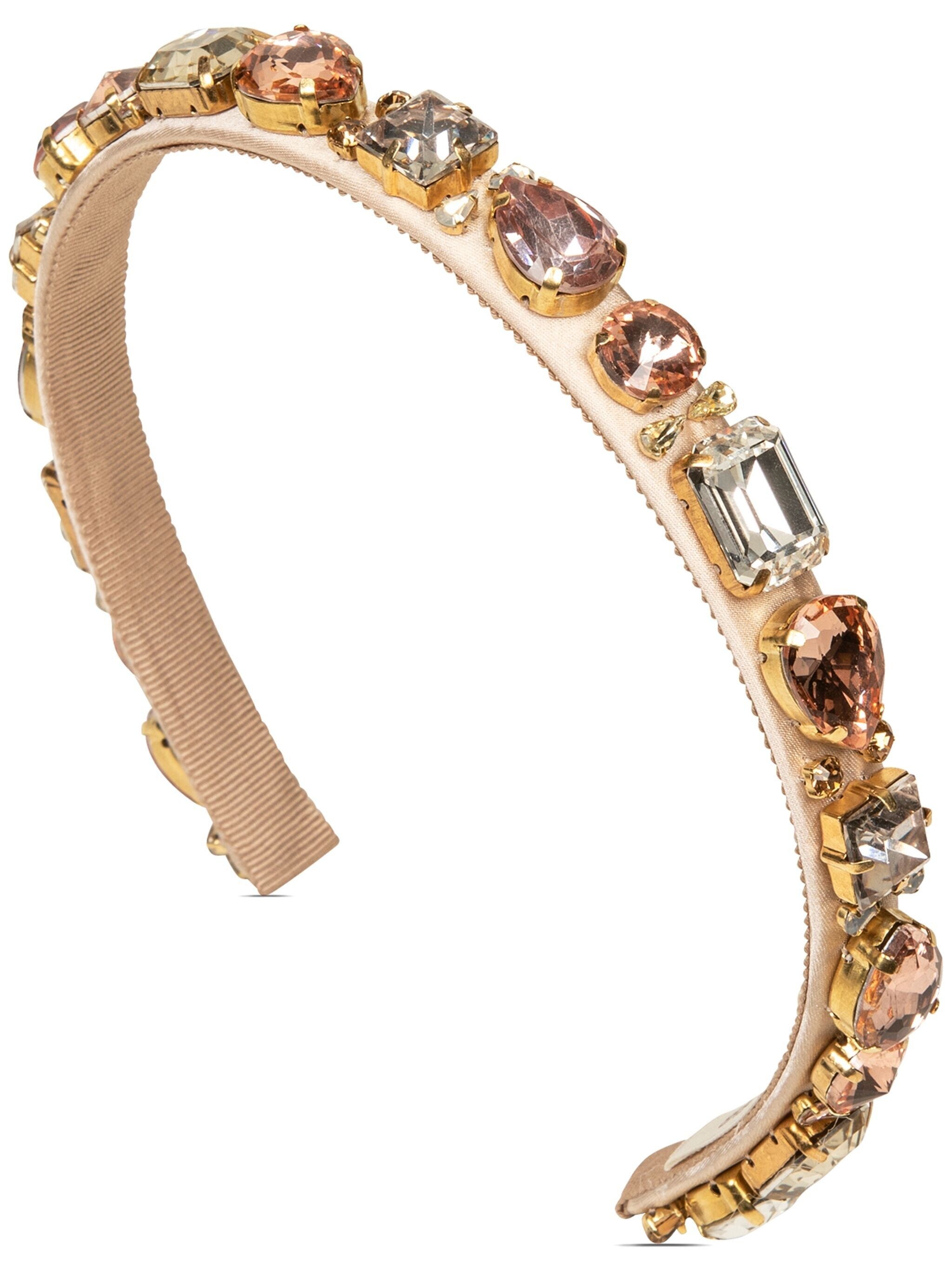 Lucia crystal-embellished headband - 1