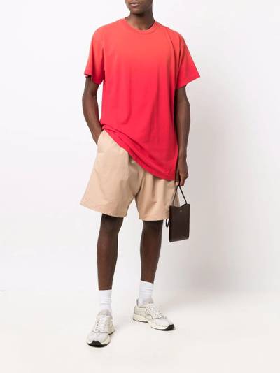 Fear of God logo-patch drop-crotch track shorts outlook