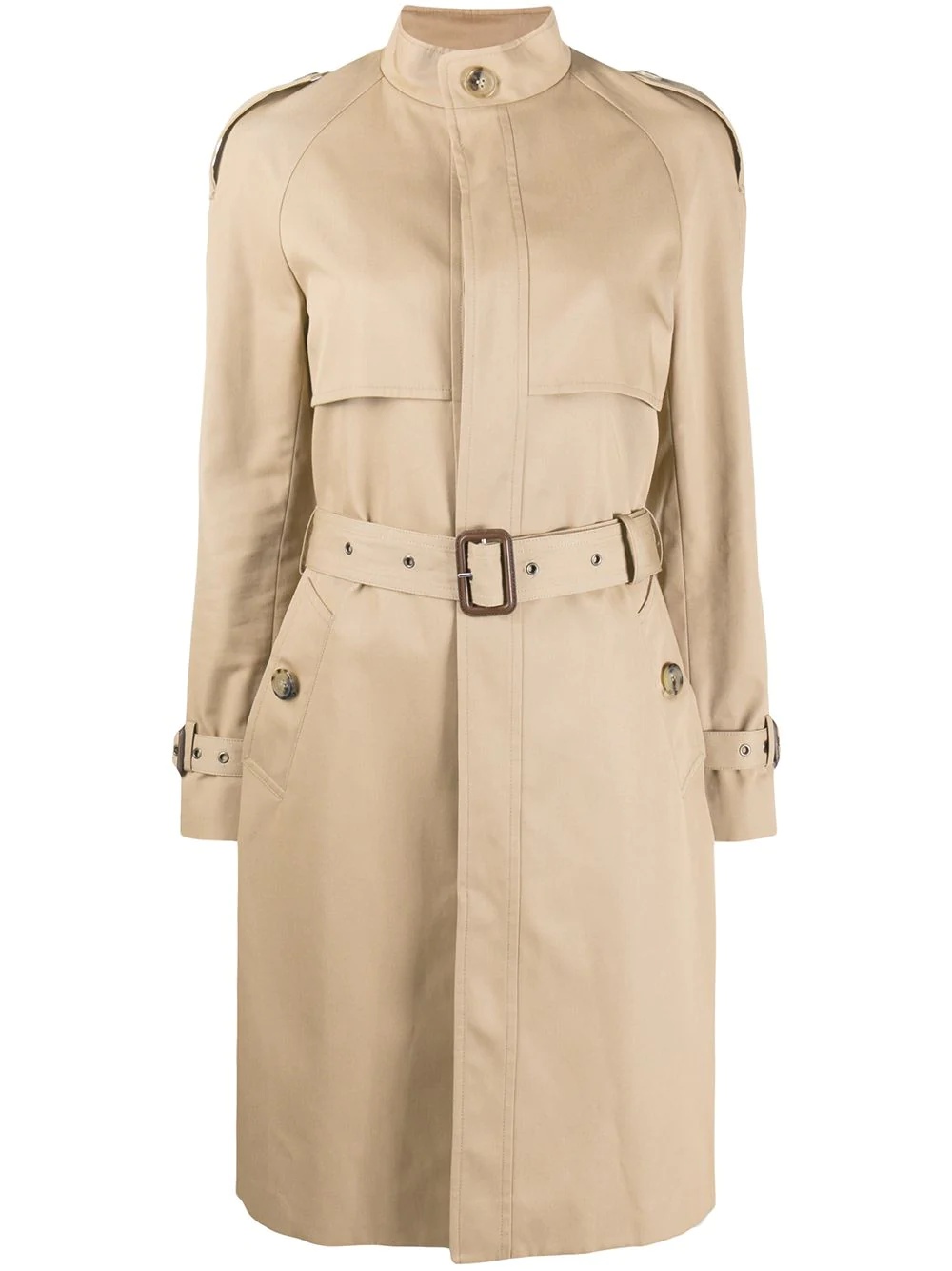 single-breasted trench coat - 1