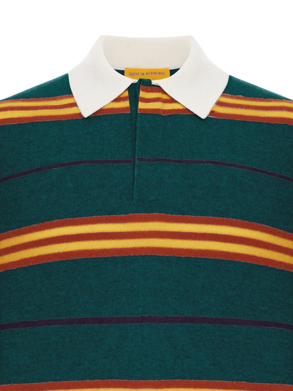 striped-pattern long-sleeve polo shirt - 2