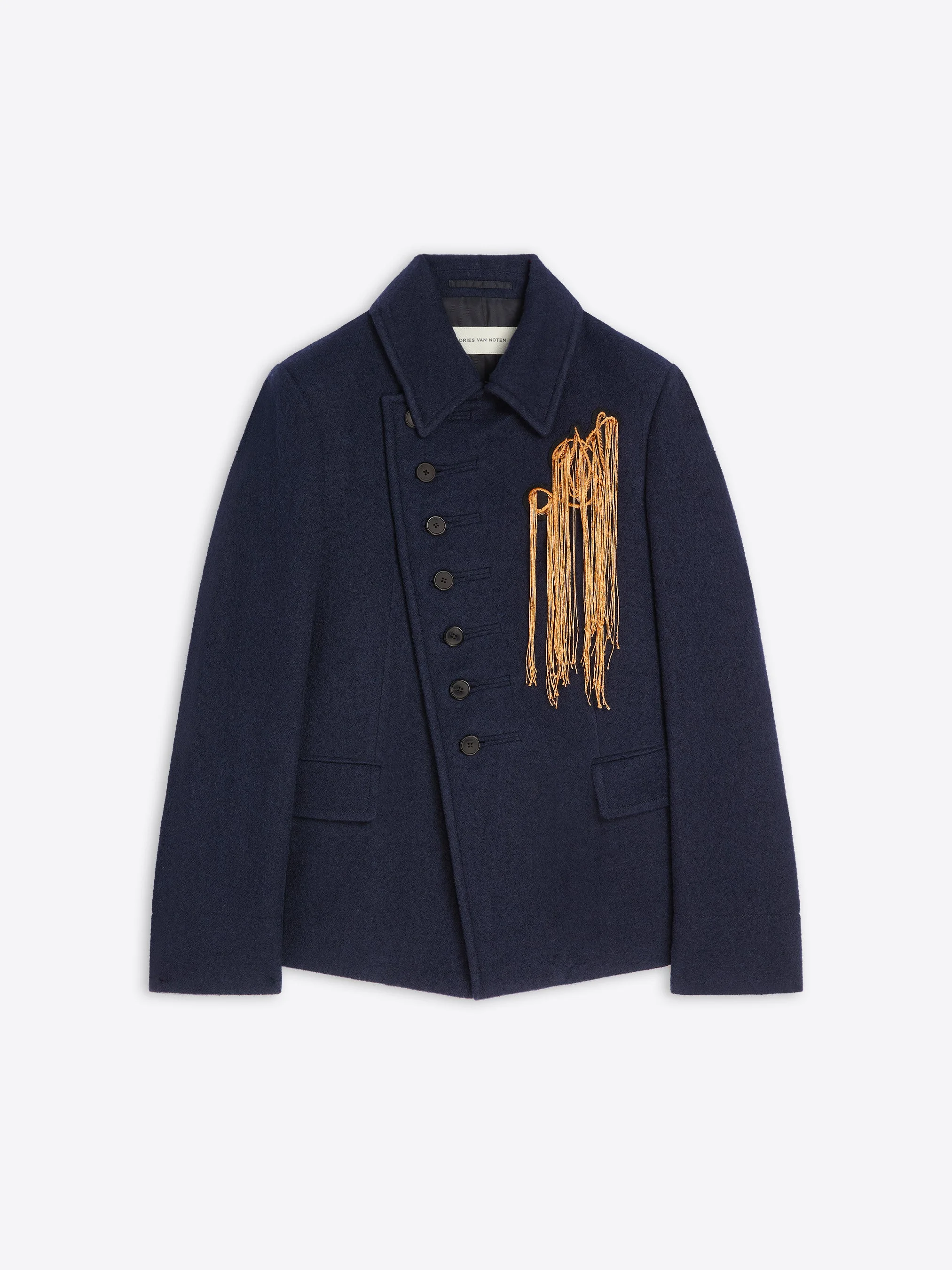 EMBROIDERED WOOL BLAZER - 1