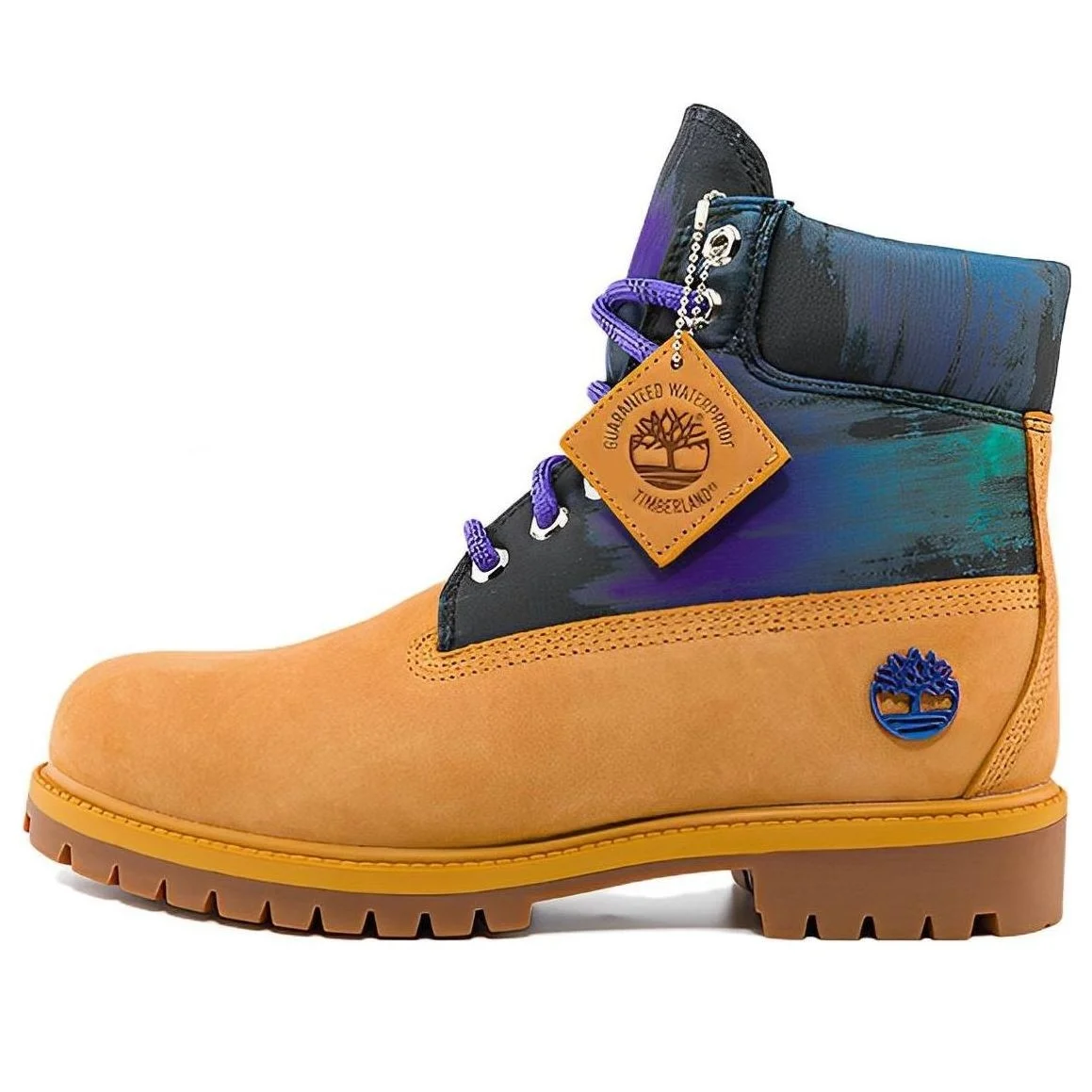 Timberland Heritage 6 Inch Waterproof Boot 'Wheat Nubuck with Print' A2M5V - 1