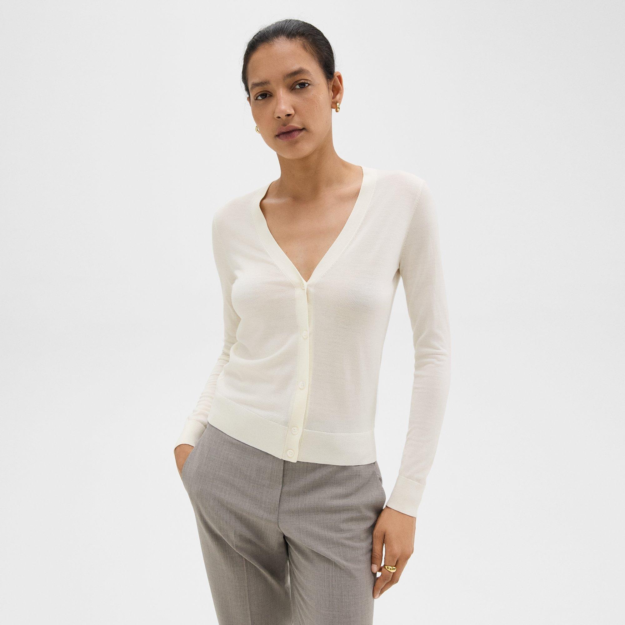 V-Neck Cardigan in Regal Wool - 2
