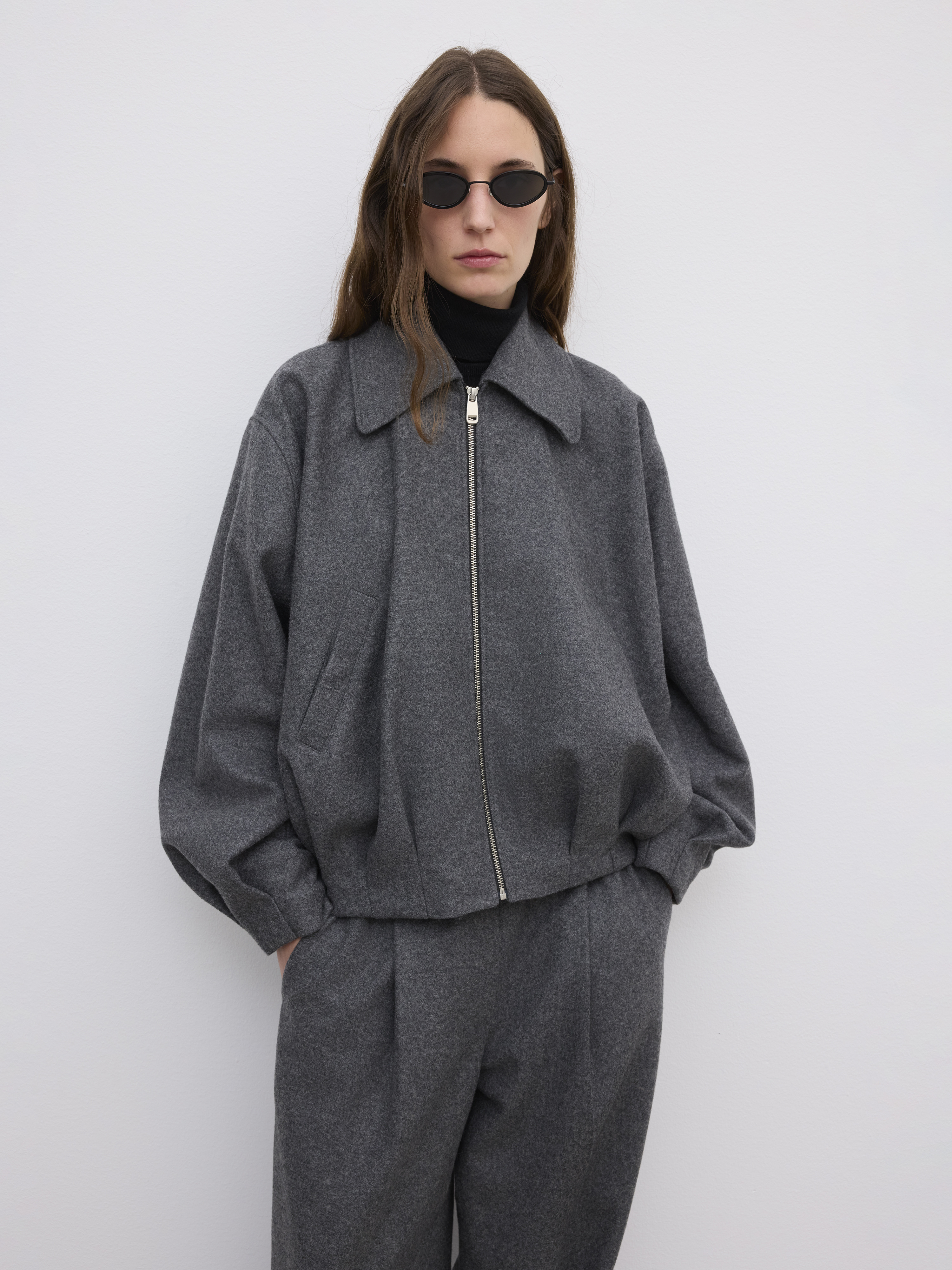 Wool Felt Blouson - 3