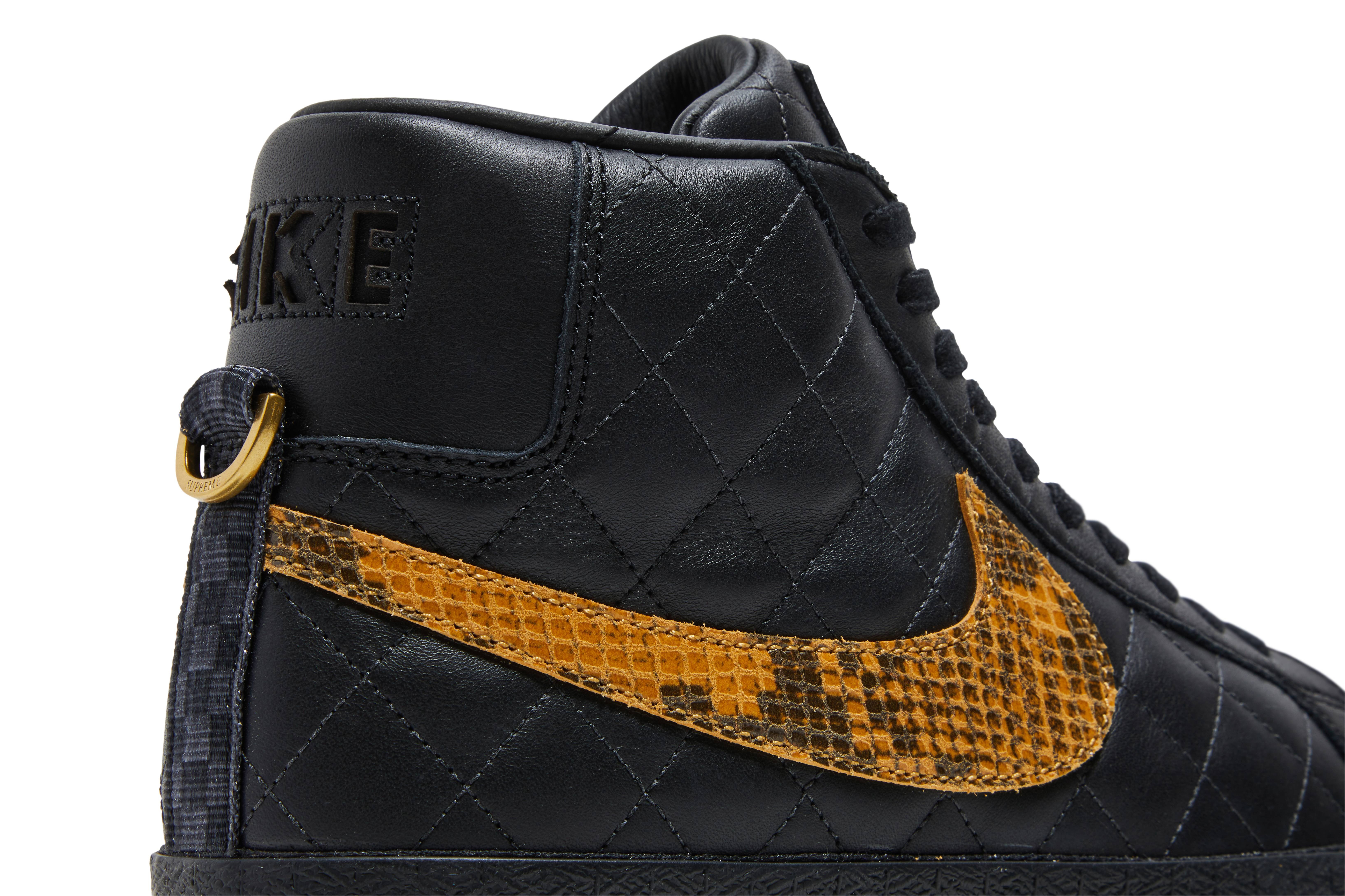 Supreme x Zoom Blazer Mid QS SB 'Black Snakeskin' - 10