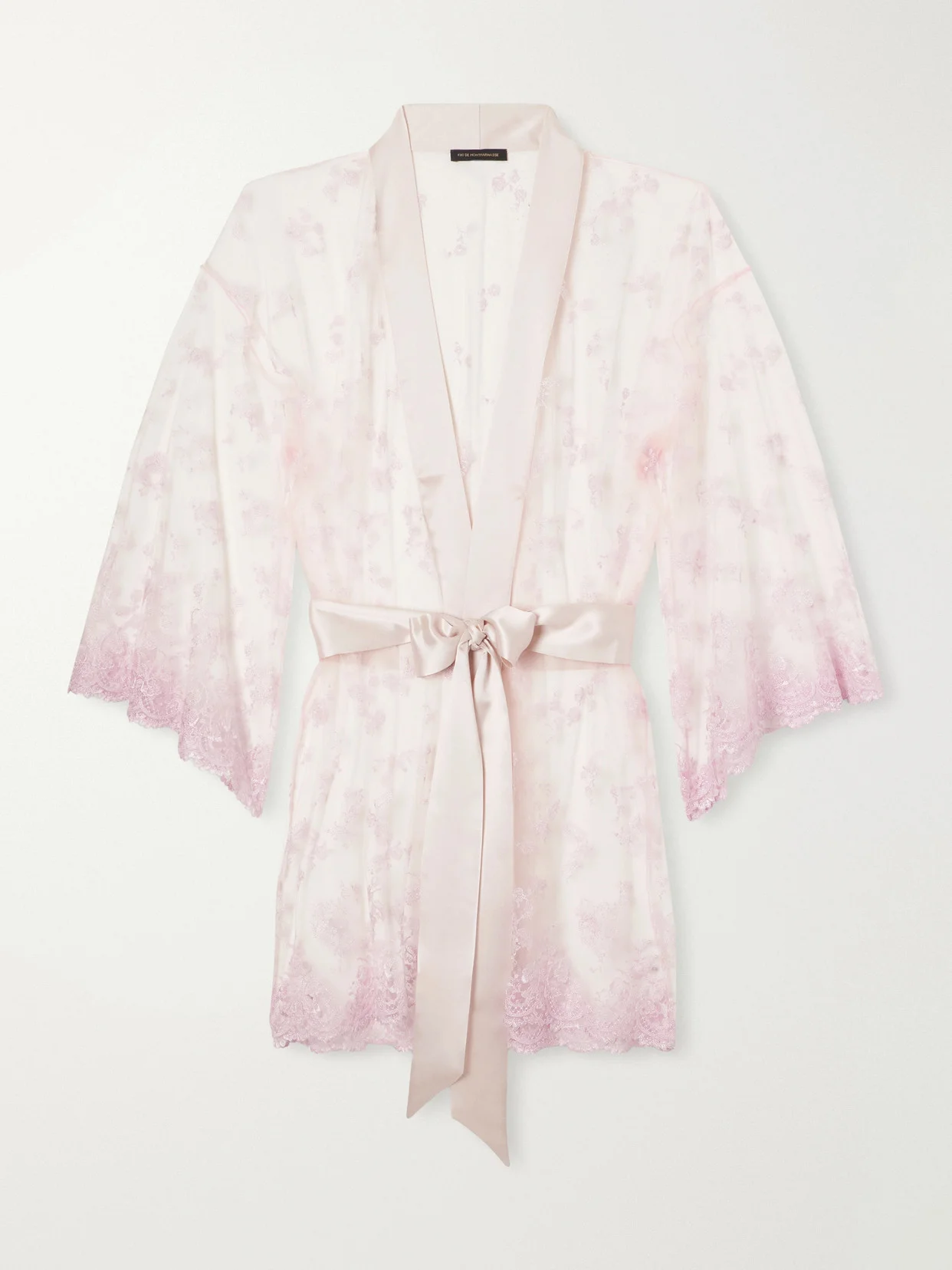 Juliette Laced Silk Robe - 1