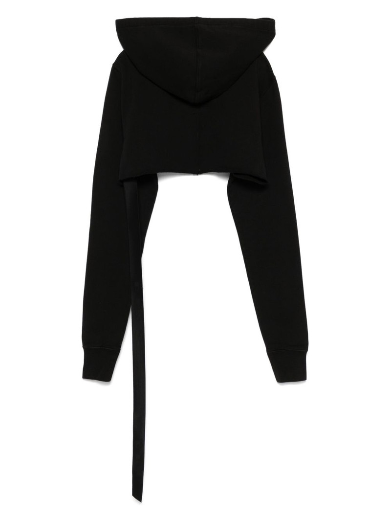 Rick Owens DRKSHDW felpa cropped hoodie outlook