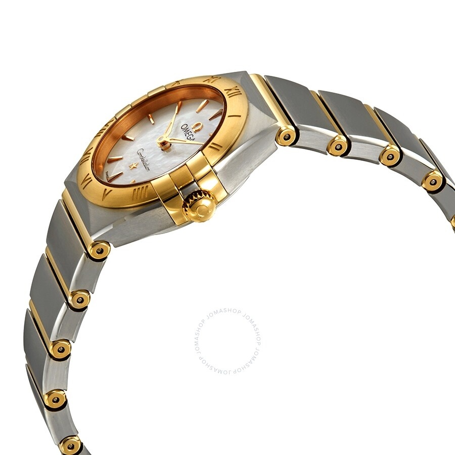 Omega Constellation White Mother of Pearl Dial Ladies Steel and 18kt Yellow Gold Ladies Watch 131.20 - 2