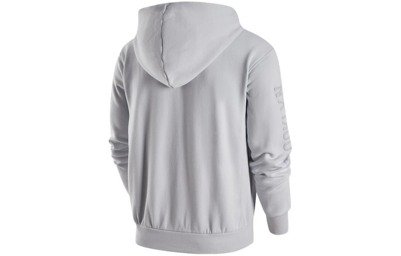 Jordan Air Jordan NBA Brooklyn NETS Hoodie 'Grey' DR7008-043 outlook