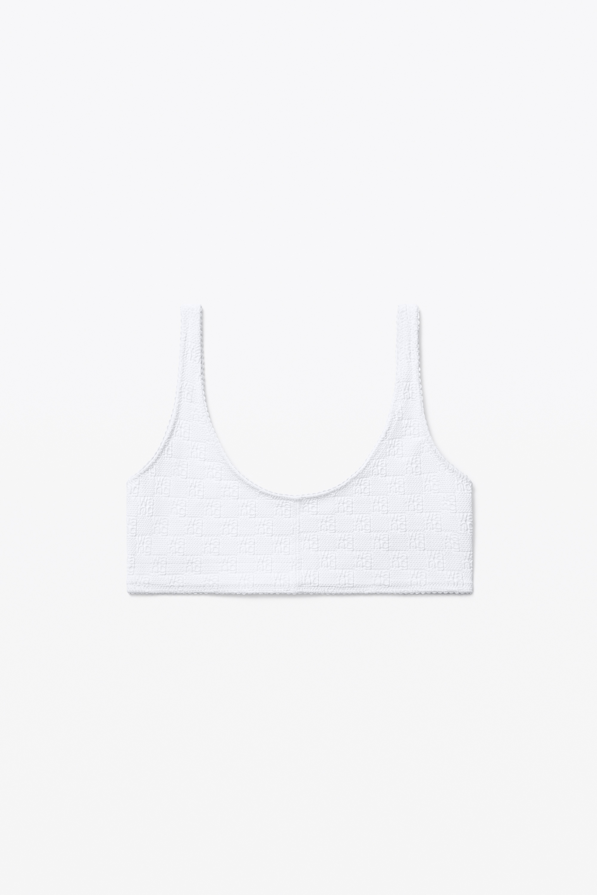 LOGO BRA IN TEXTURED JACQUARD - 1