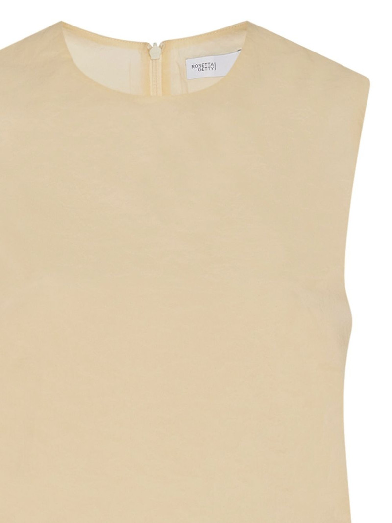 ROSETTA GETTY crew-neck sleeveless tank top outlook