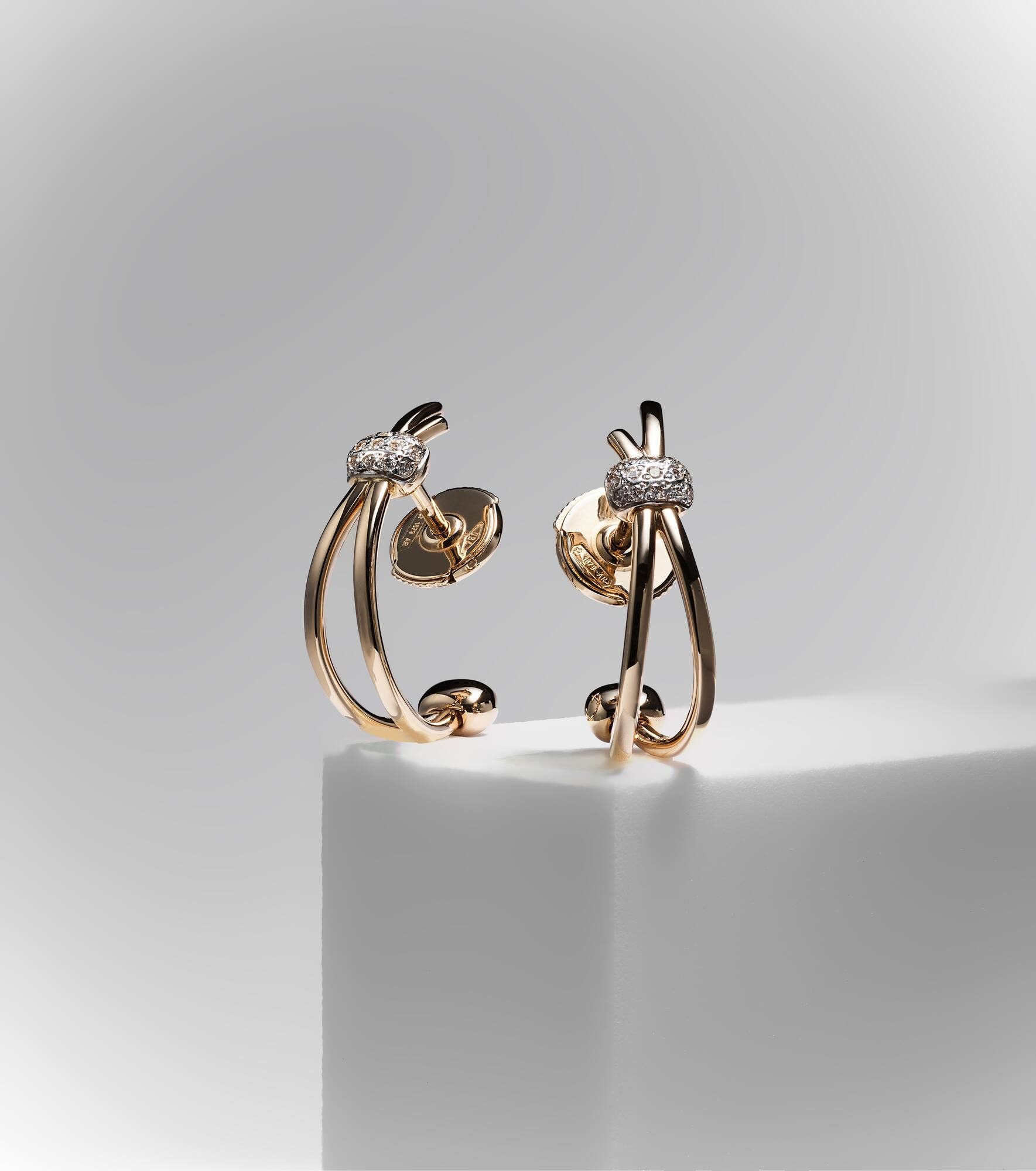 Pomellato Together 18kt gold earrings with diamonds - 5