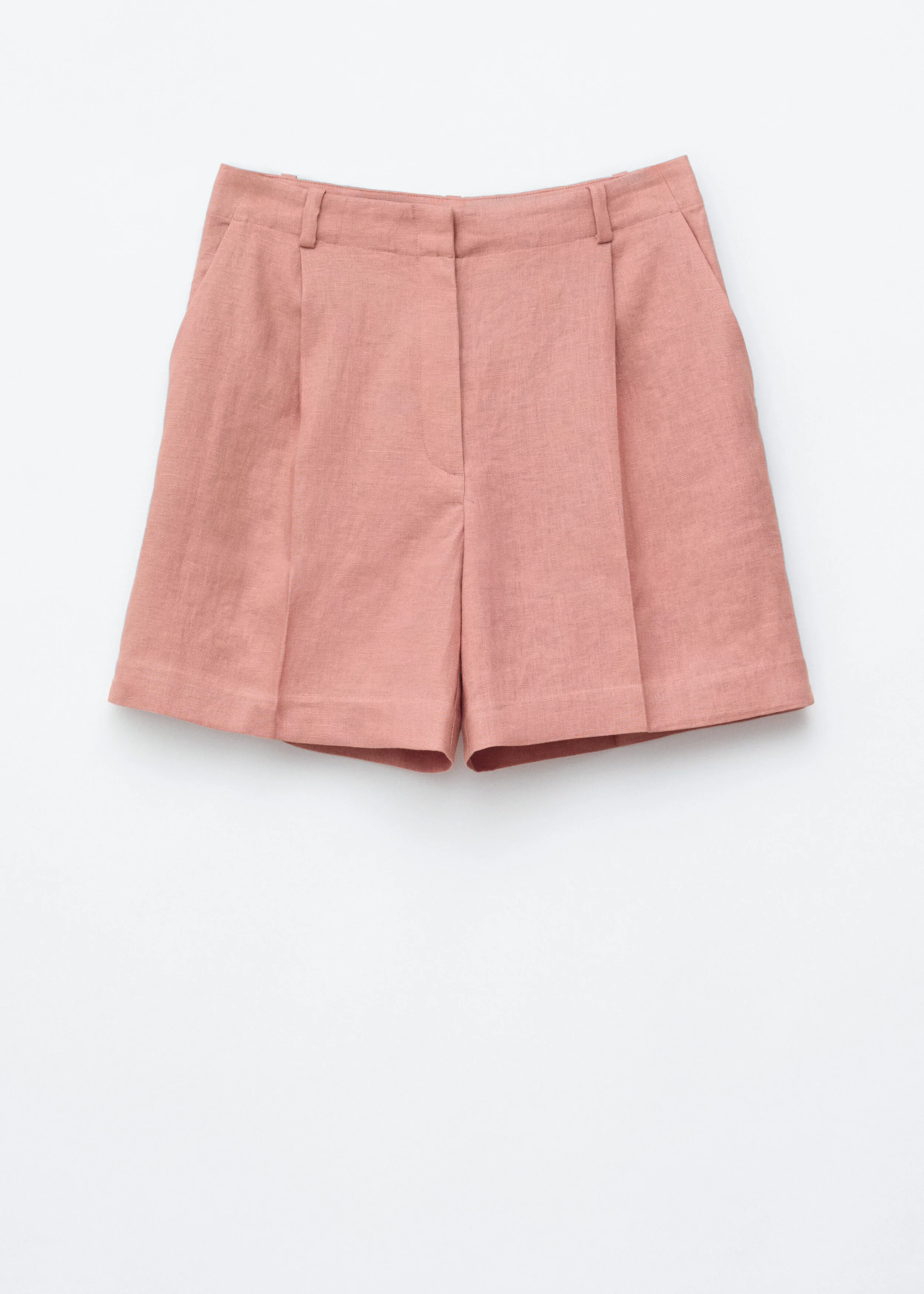 Tailored Linen Shorts - 1