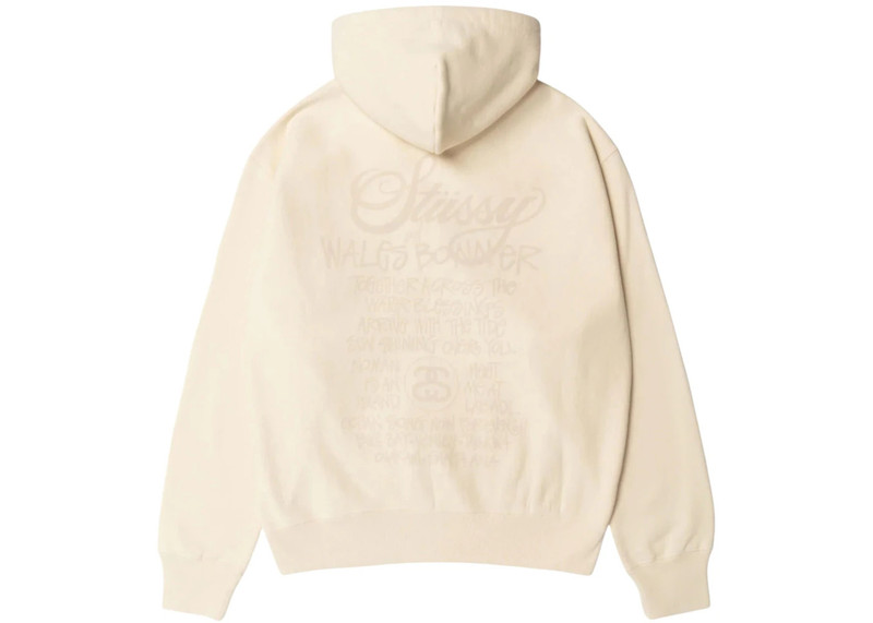Stüssy Stussy x Wales Bonner Fleece Zip Hoodie Ivory outlook