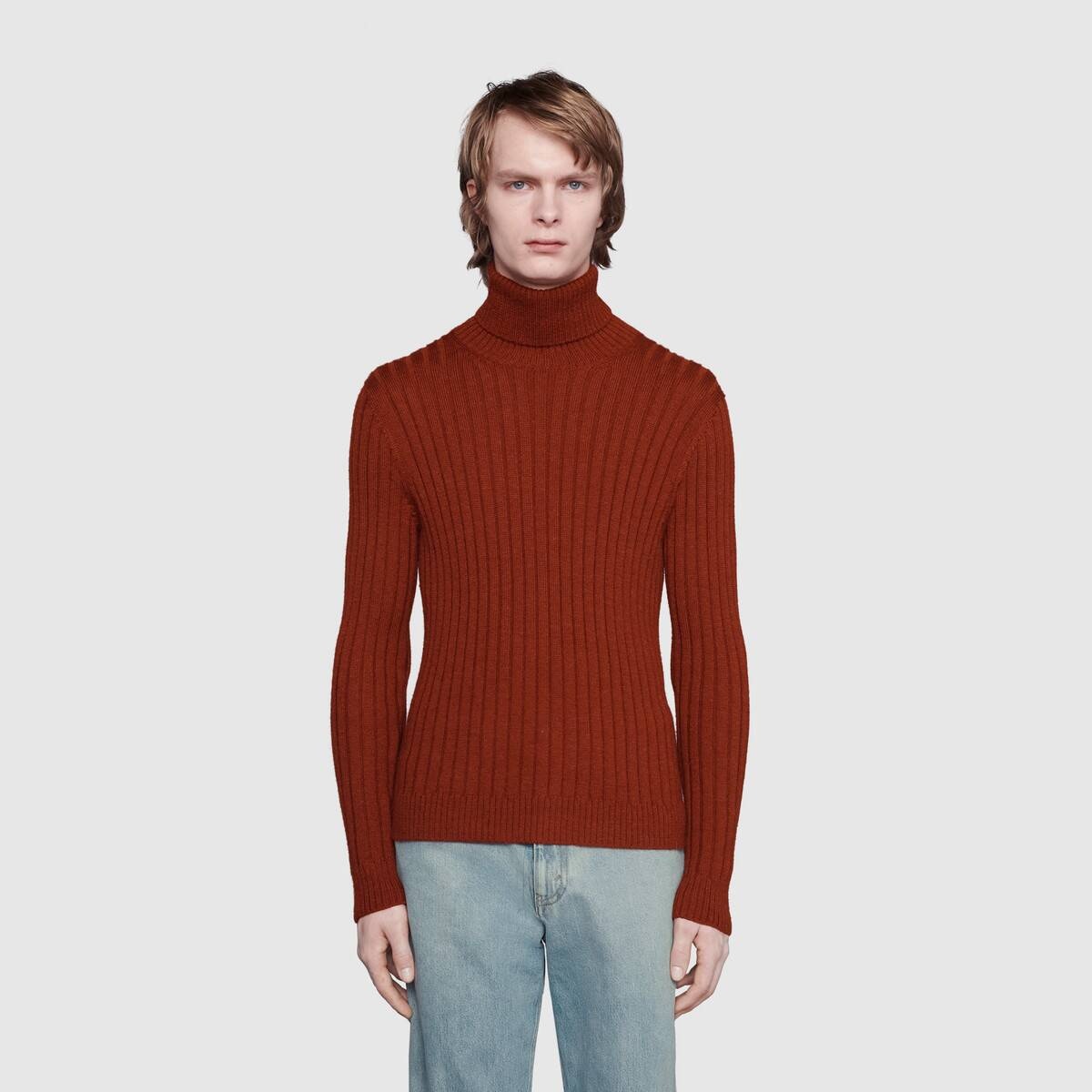 Rib knit wool alpaca turtleneck - 3