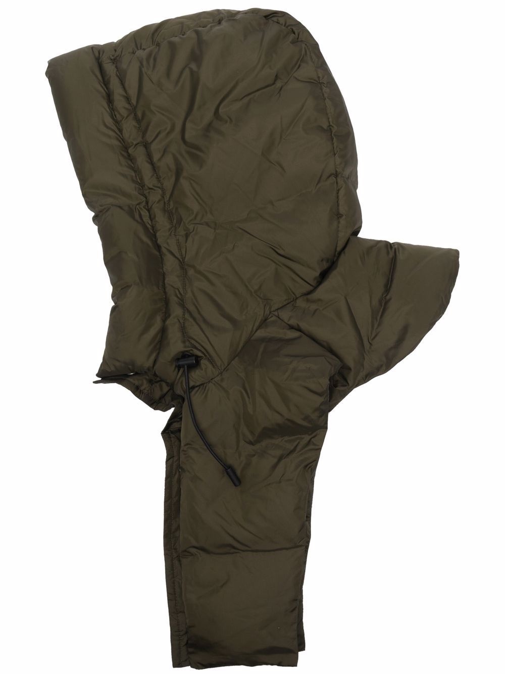 quilted-finish padded hood - 1