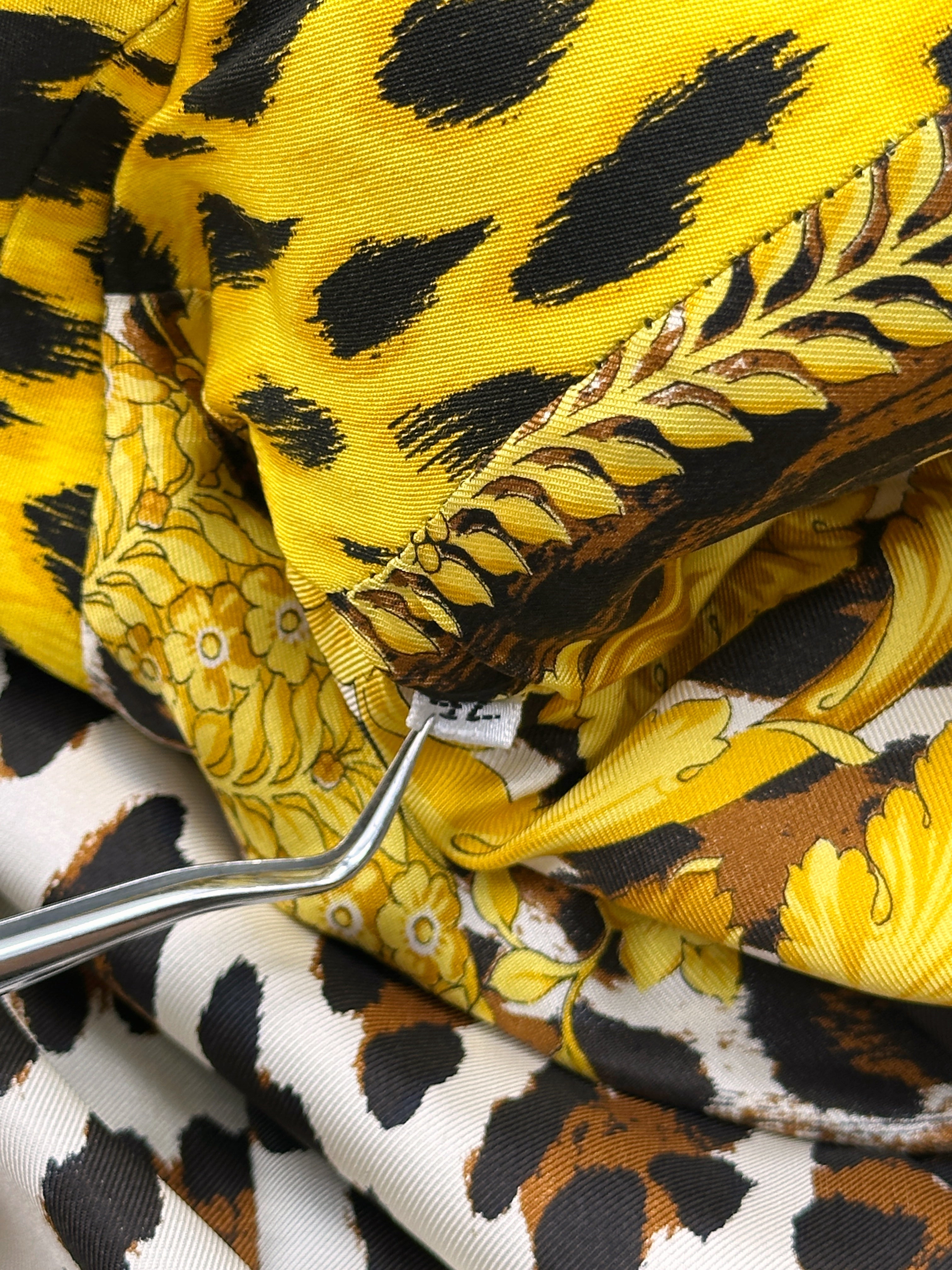 MONUMENTAL Gianni Versace Spring 1992 ANIMALIER Runway Leopard Print Silk Blazer Skirt Set 42 - 20
