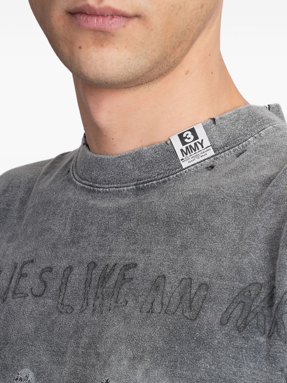 distressed T-shirt - 5