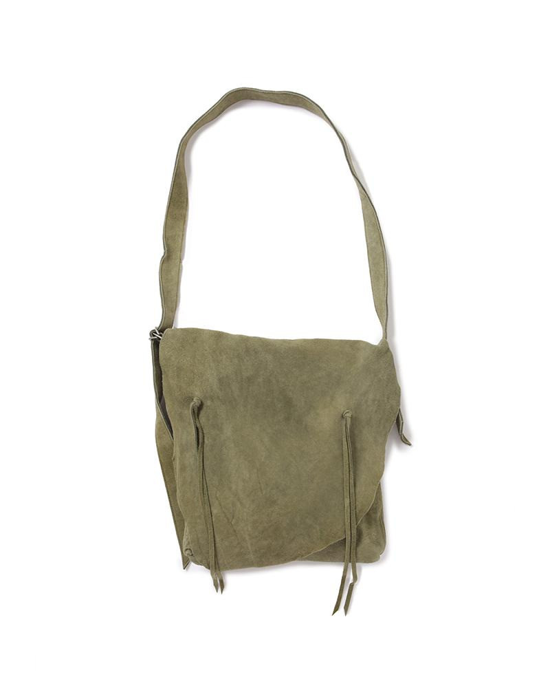 DEERSKIN SHOULDER BAG OLIVE 1