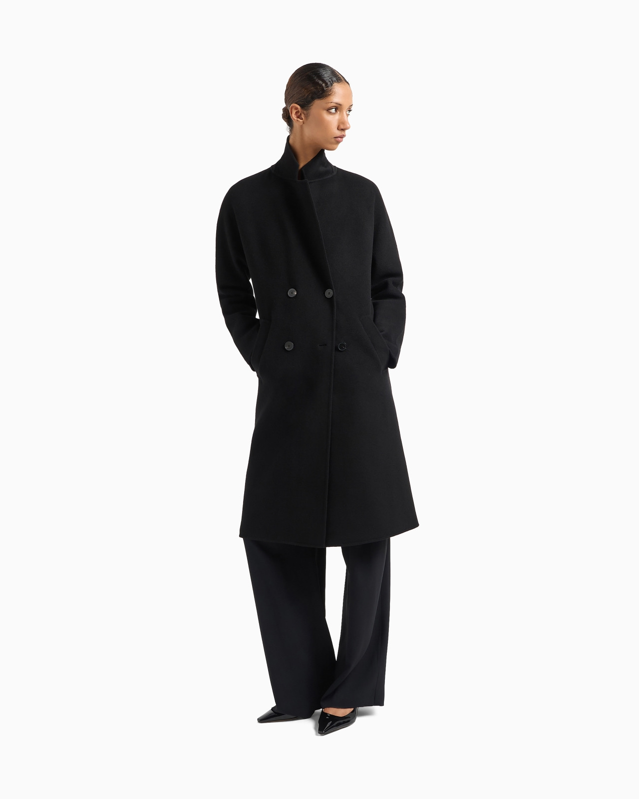 Casentino wool and cashmere double-breasted coat - 2