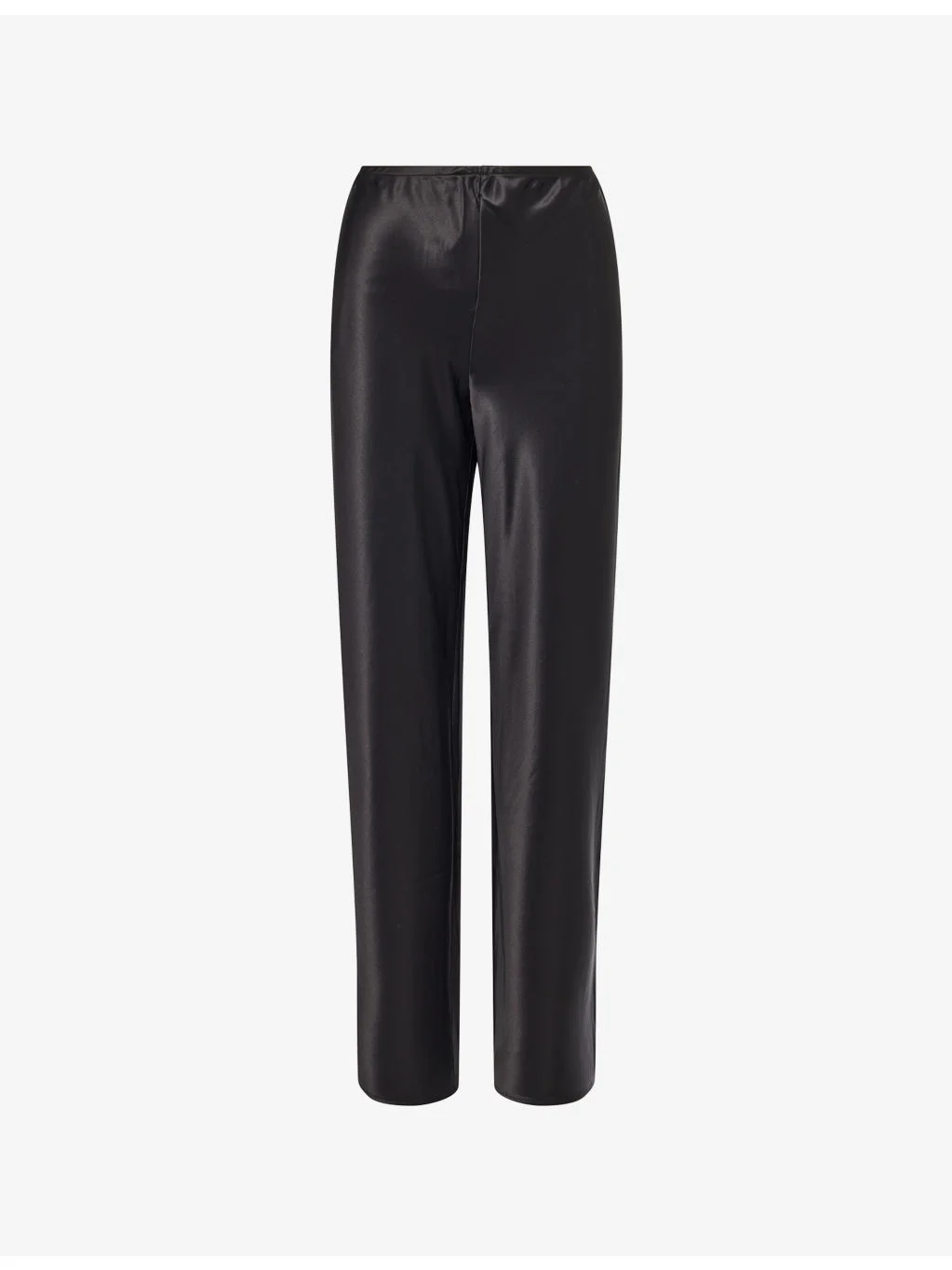 Gale Mid-Rise Bias Satin Trousers - 1