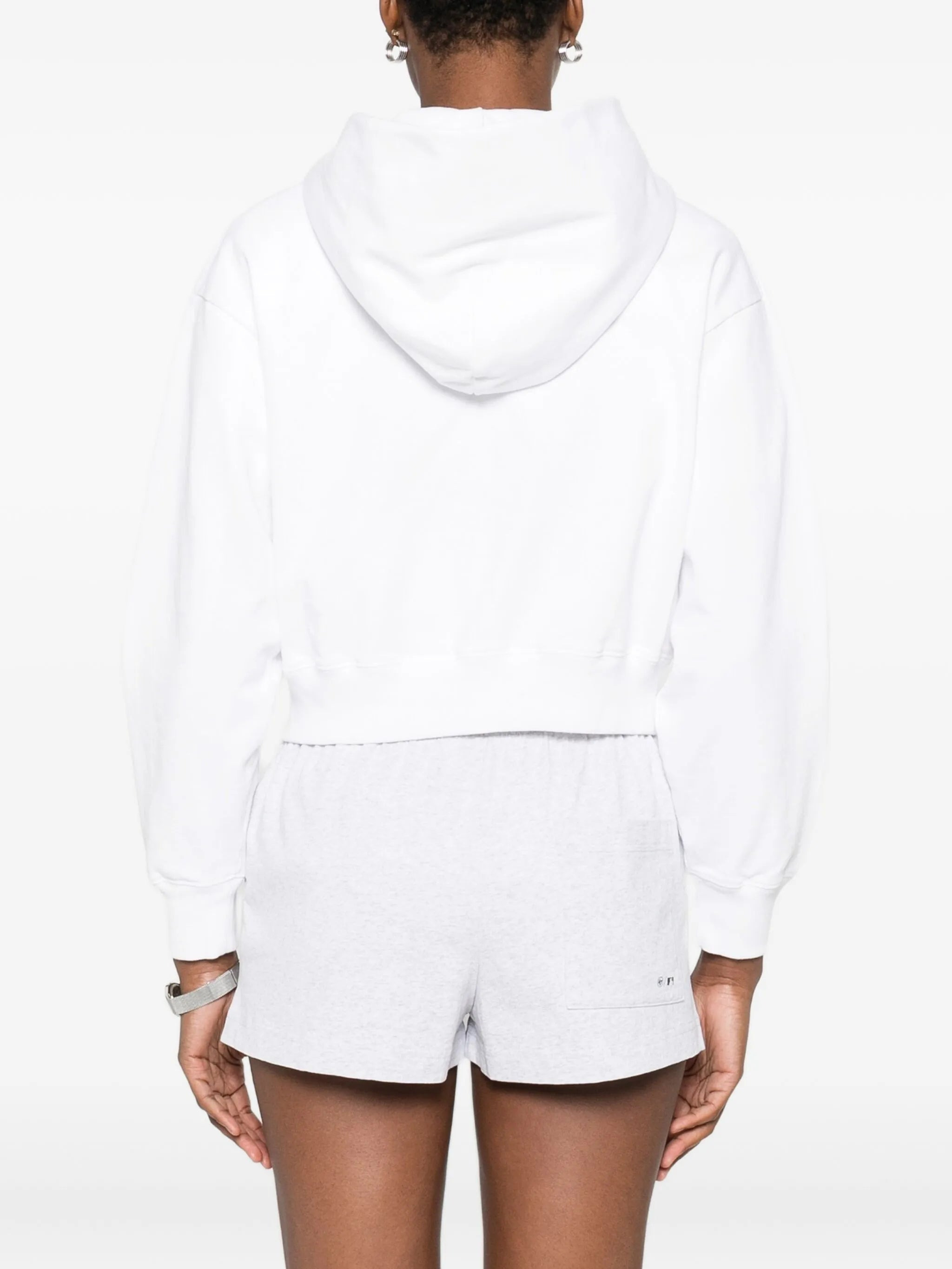 Sporty & Rich Homerun Zip-up Cropped Hoodie - 2