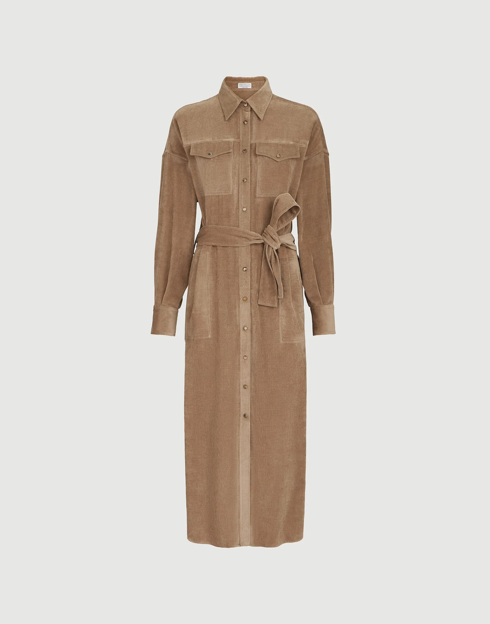 Fluid Corduroy shirt dress - 1