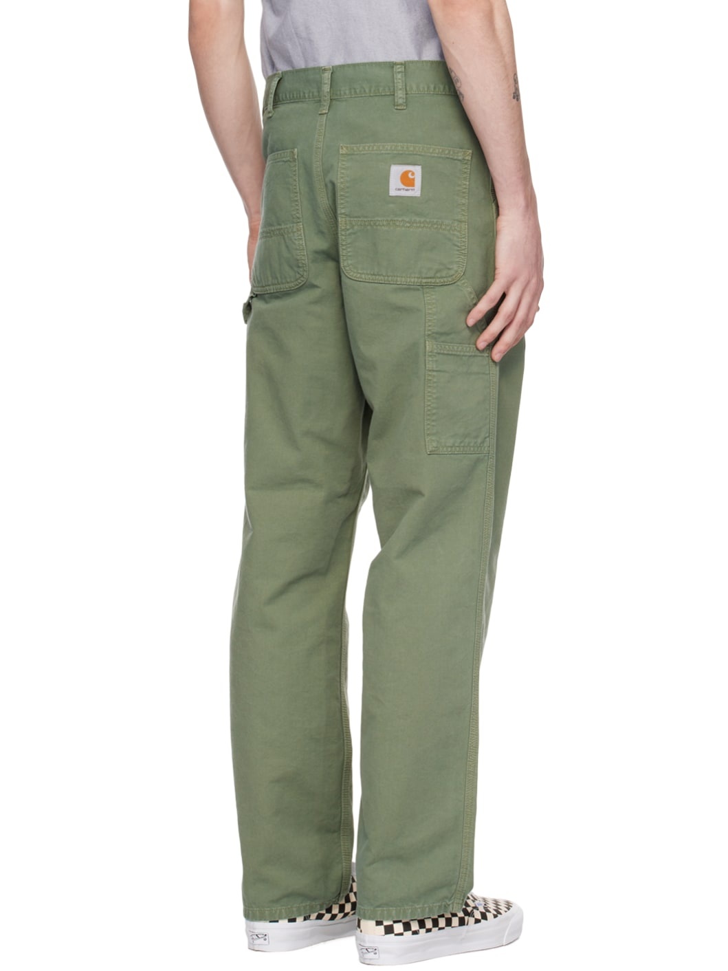 Green Single Knee Trousers - 3